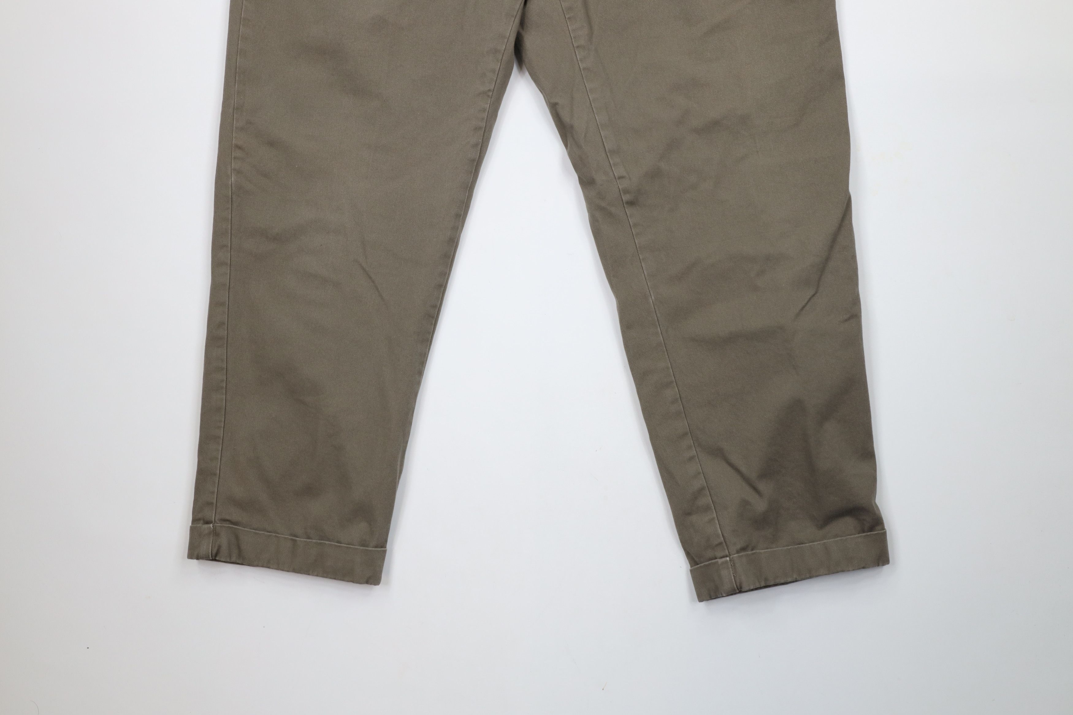 Cabelas × Vintage Vintage Cabelas Pleated Cuffed Flannel Lined Chino Pants Size US 38 / EU 54 - 5 Thumbnail