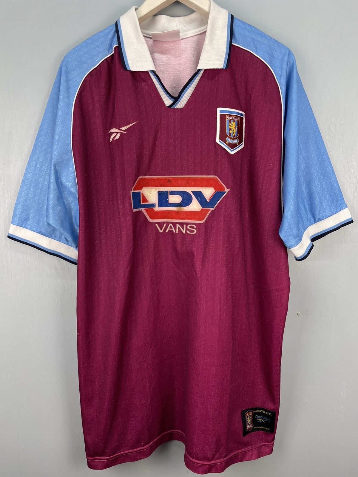 Reebok Vintage Aston Villa FC 98-99 Reebok LDV Vans jersey Size US XL / EU 56 / 4 - 3 Thumbnail