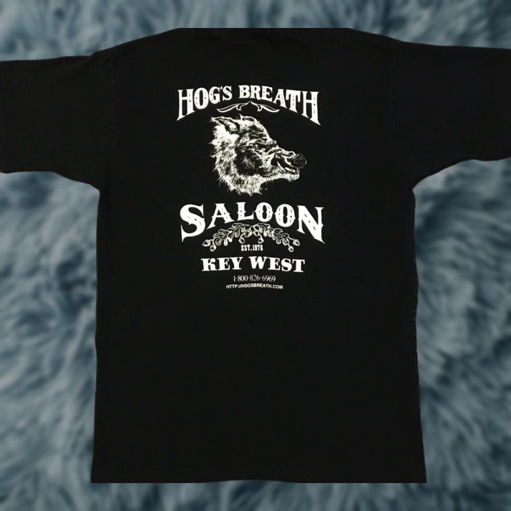 Vintage Vtg 90s Hogs Breath Saloon Faded Shirt L Bar Florida Biker Punk Grunge Skate 80s Size US L / EU 52-54 / 3 - 1 Thumbnail