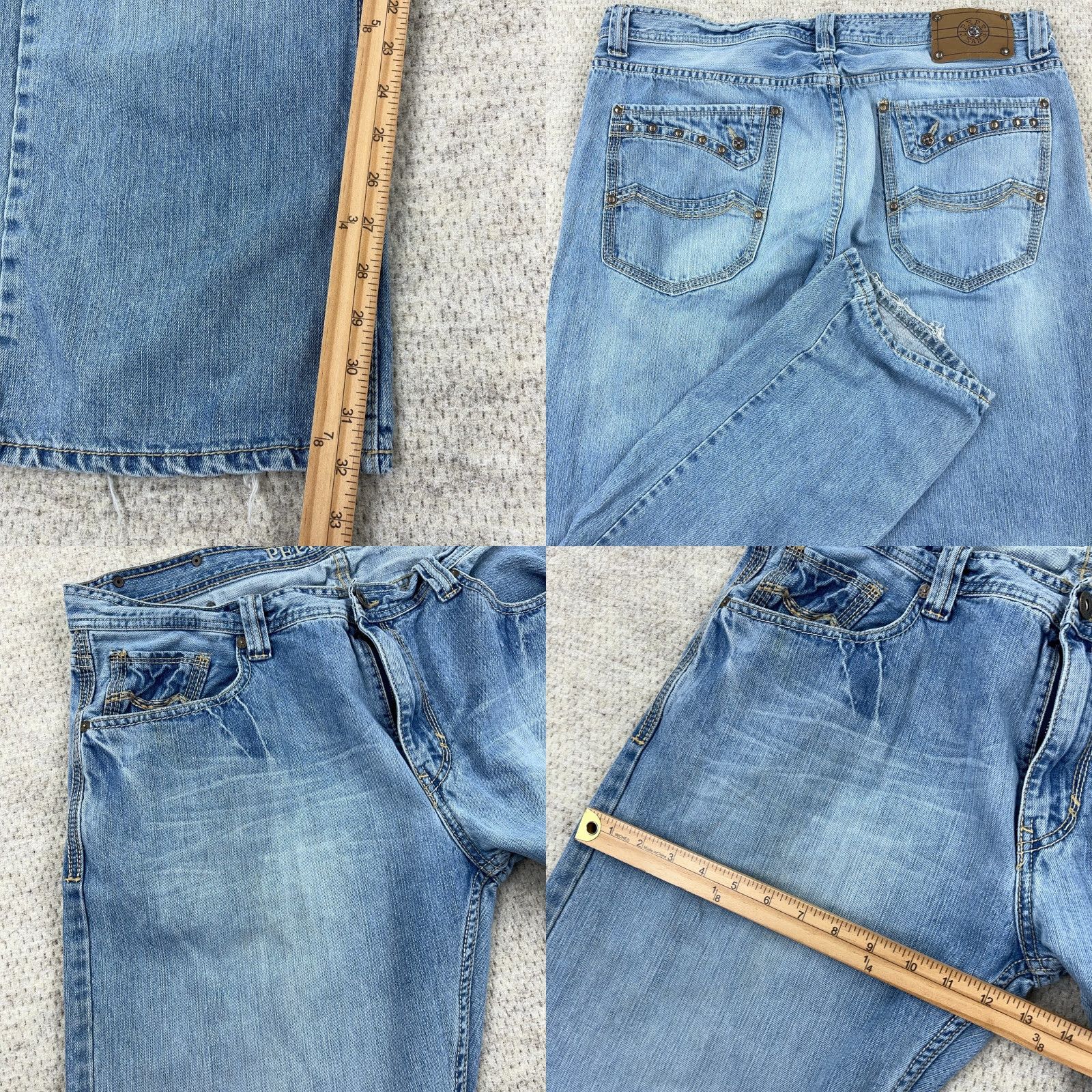 Pepe Jeans VINTAGE Pepe Jeans Jeans 40x34 Baggy Loose Fit Med Wash Grunge Hip Hop Faded Mens Size US 40 / EU 56 - 8 Thumbnail