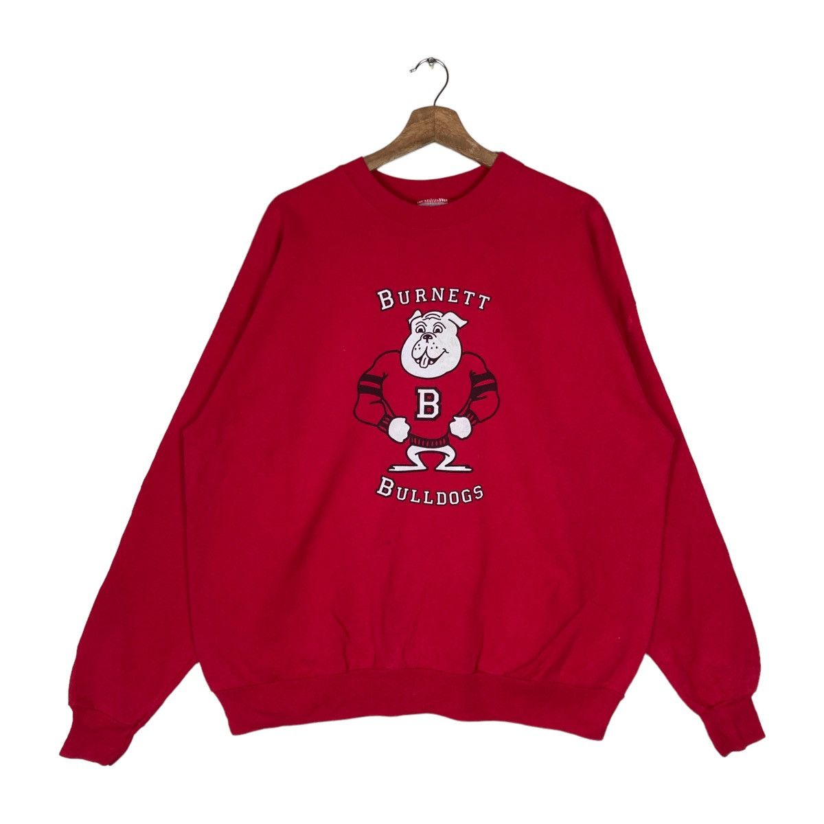 Hanes Vintage Hanes Burnett Bulldogs Pullover Jumper Sweatshirt Size US XL / EU 56 / 4 - 1 Thumbnail