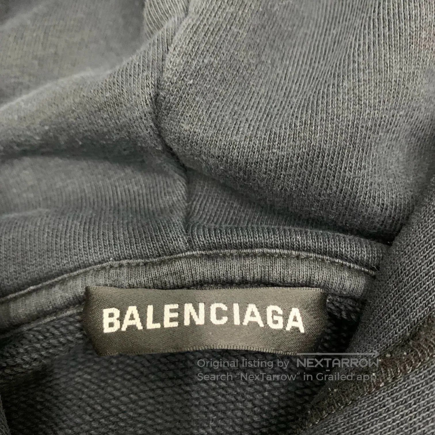 Balenciaga balenciaga black logo hoodie in size xxs. Size US XXS / EU 40 - 6 Thumbnail