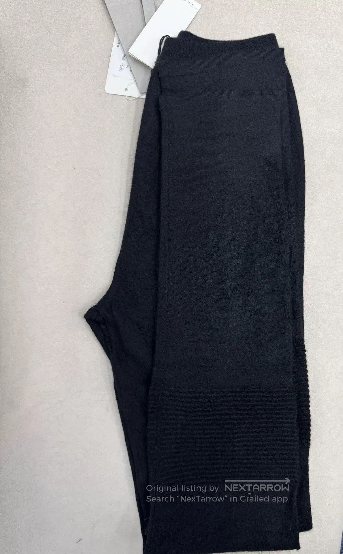 Rick Owens Rick Owens Black Knit Leggings for Women. Size 24" / US 00 / IT 34 - 3 Thumbnail