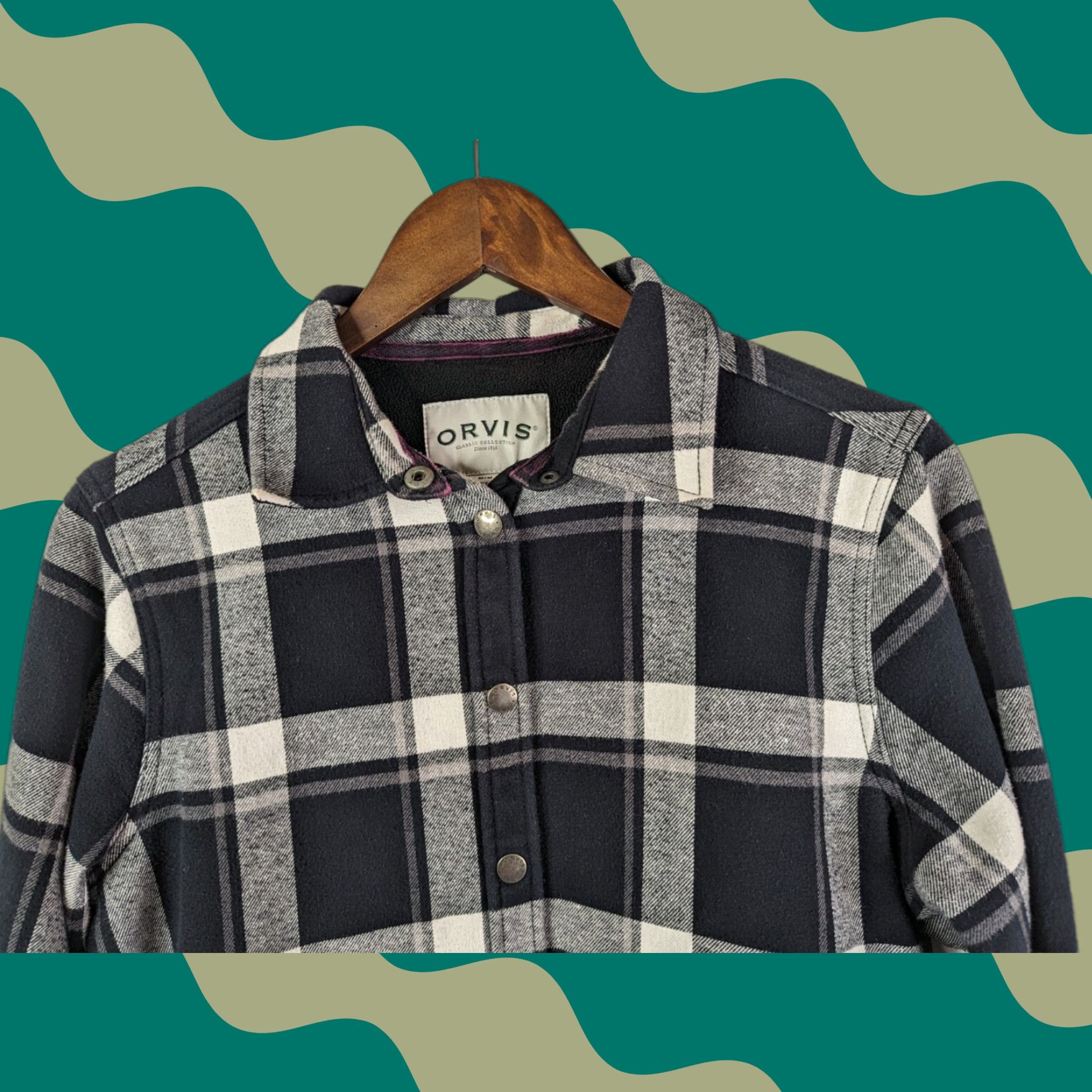 Orvis Orvis Jacket Shirt/Jac Plaid Fleece Lined Snap Front 2 Pockets Multicolor Women M Size M / US 6-8 / IT 42-44 - 1 Thumbnail