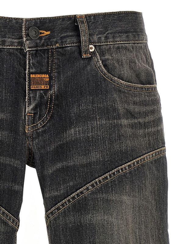 Balenciaga o1tr1nto0526 Fitted Low-Waist Pants in Smoky Grey Size US 36 / EU 52 - 4 Thumbnail