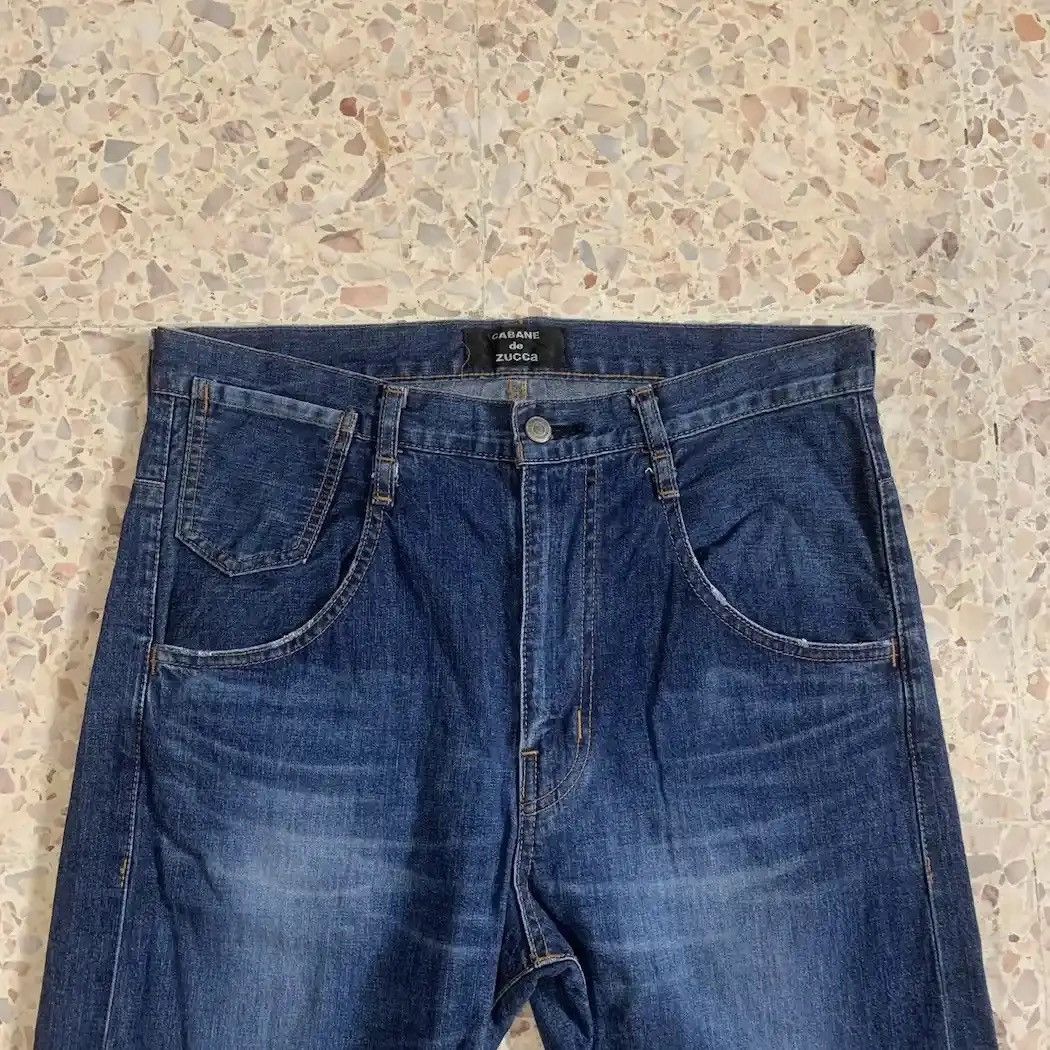 Issey Miyake STEALS💥CABANE DE ZUCCA BY ISSEY MIYAKE JEANS REDLINE SIZE M Size US 32 / EU 48 - 4 Thumbnail