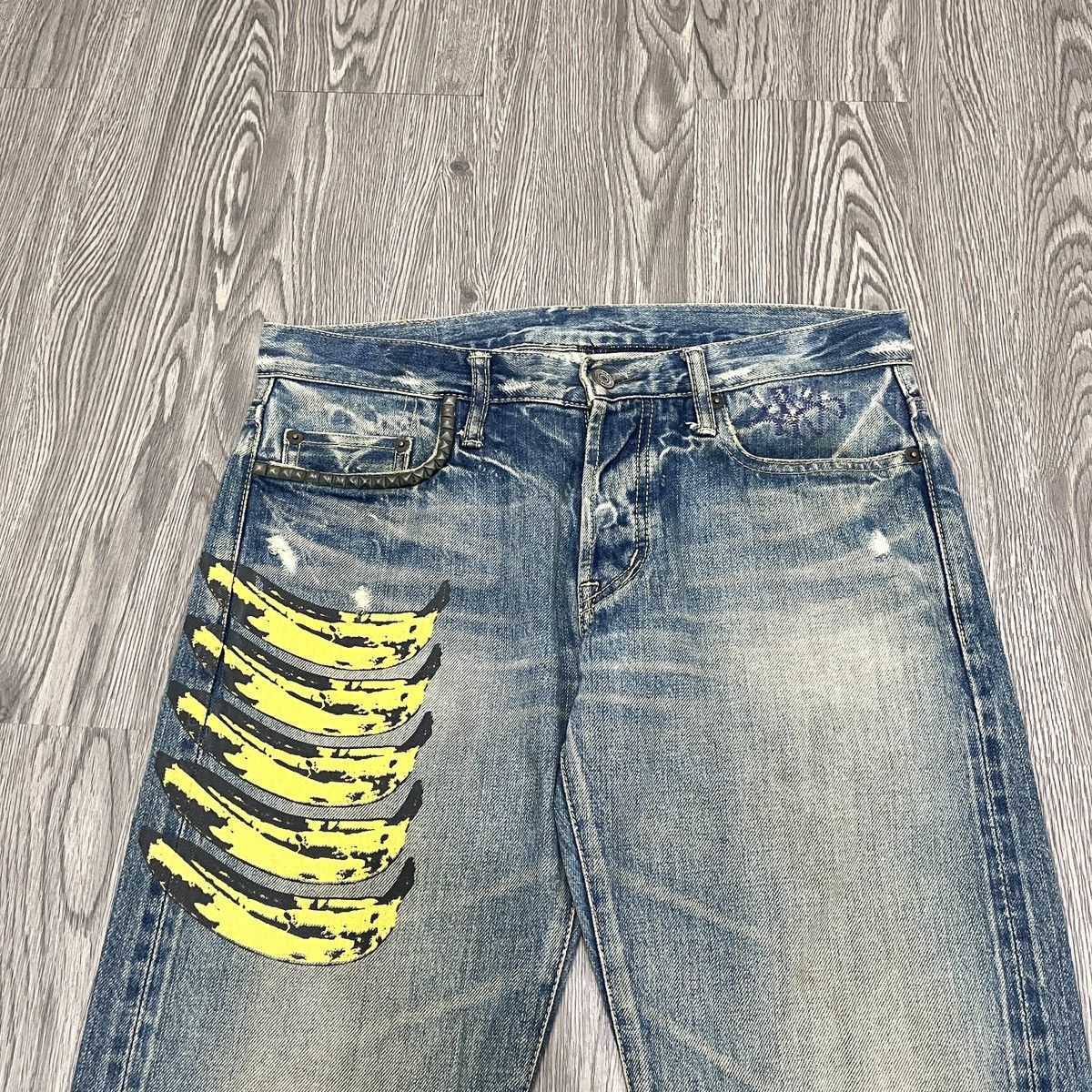 Andy Warhol × Hysteric Glamour Hysteric Glamour x Andy Warhol Banana Graphic Long Pant 🟥 Size US 30 / EU 46 - 3 Thumbnail