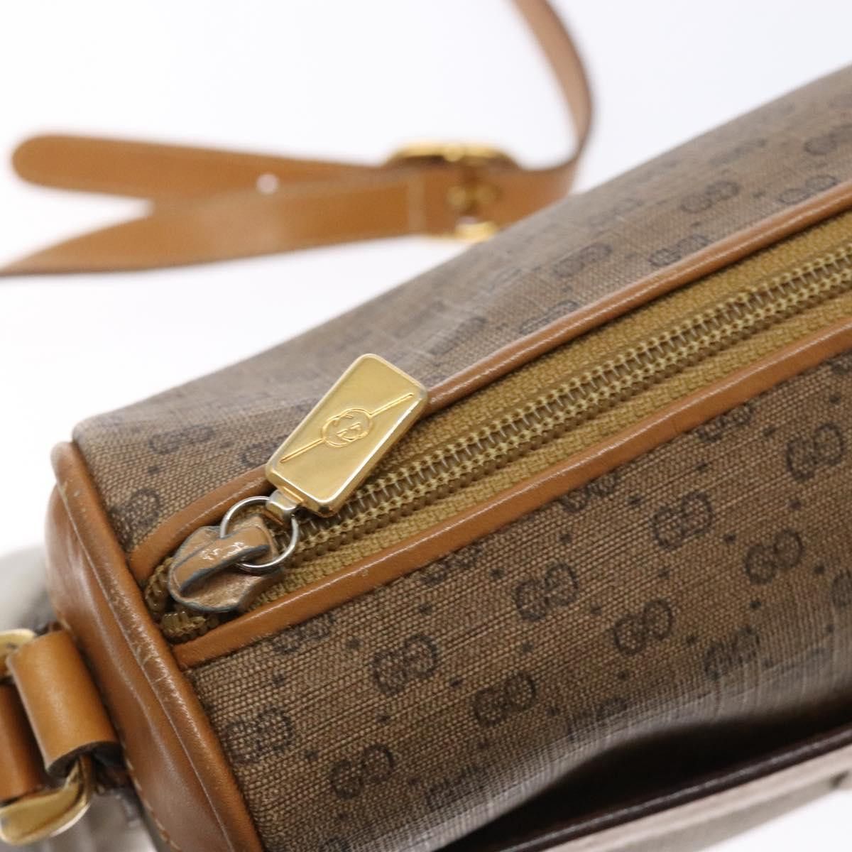 Gucci GUCCI Micro GG Supreme Shoulder Bag Pvc Beige Gold 001 14 Size ONE SIZE - 15 Thumbnail