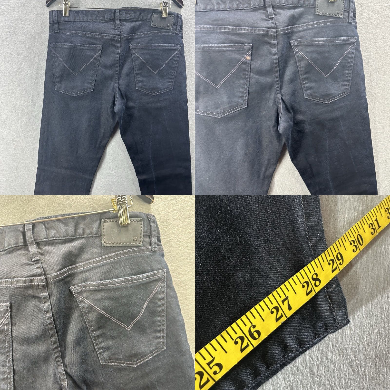 John Varvatos John Varvatos Jeans Mens 32 x 29 Black Bowery Denim Slim Straight Pants Preppy Size US 32 / EU 48 - 9 Thumbnail