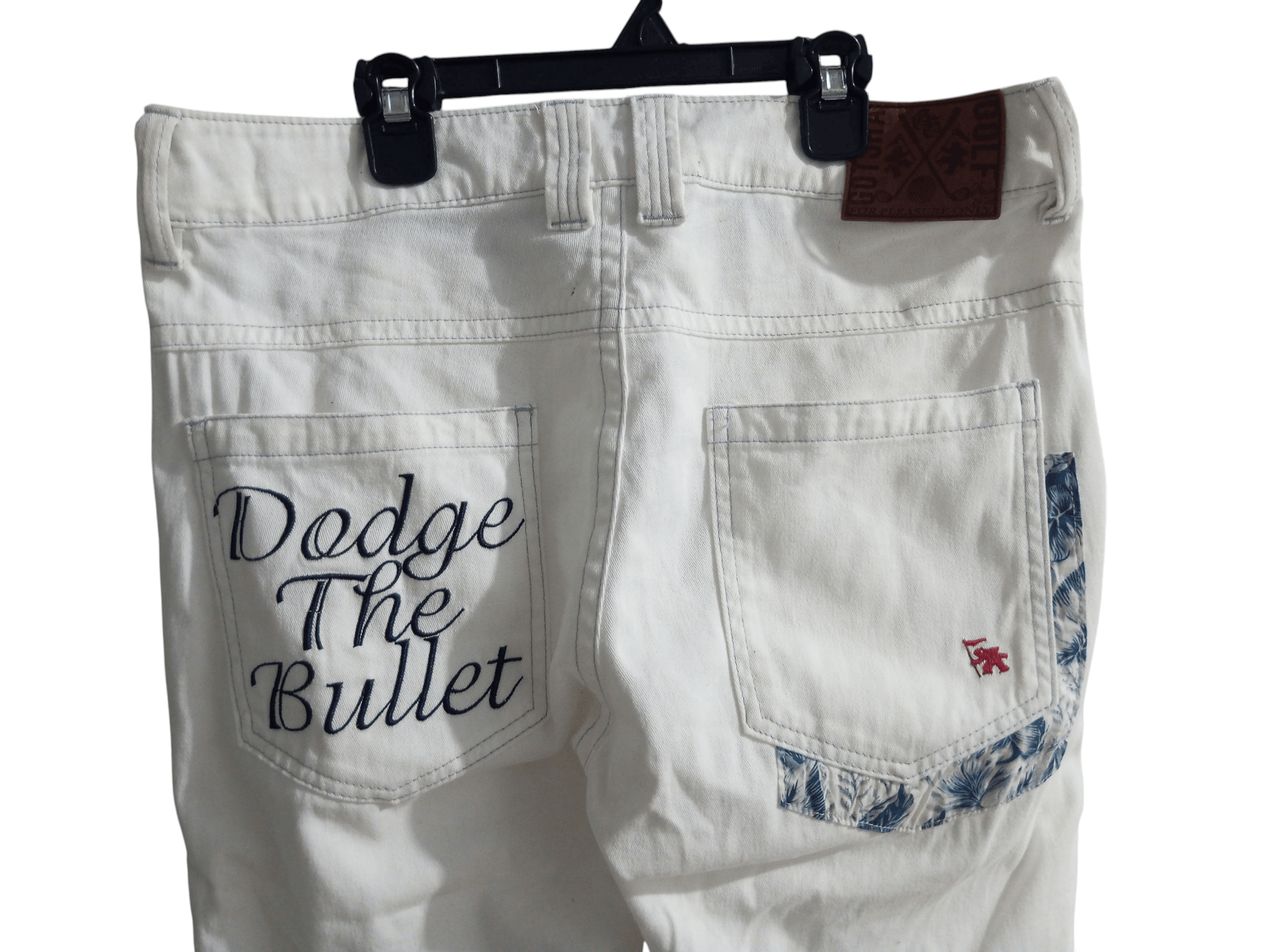 Gotcha Gotcha golf embroidery "dodge the bullet" Jeans Size US 32 / EU 48 - 2 Thumbnail