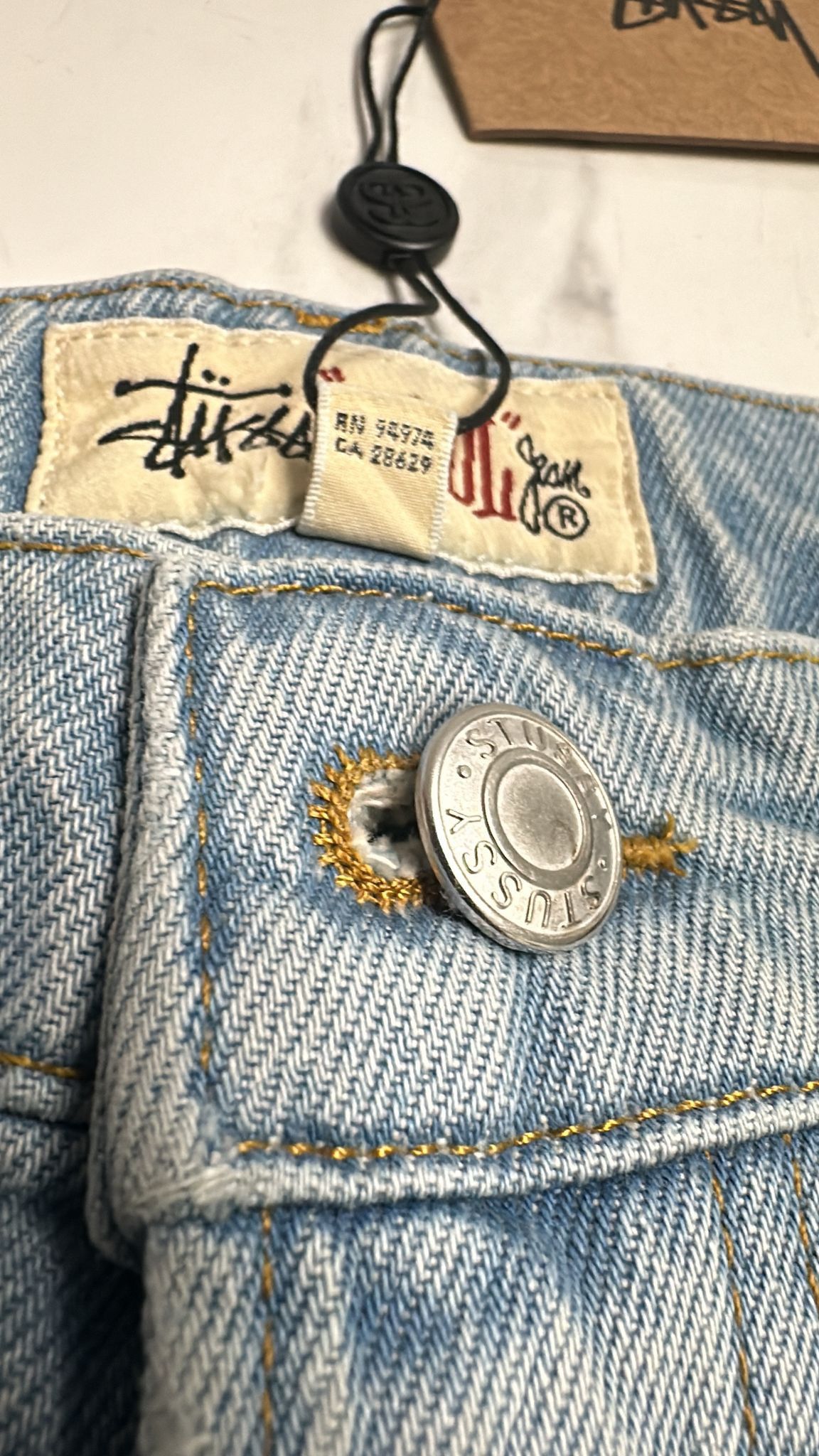 Stussy × Vintage Stussy Big Ol Jean Denim Light Wash Blue Size 28 Size US 28 / EU 44 - 9 Thumbnail