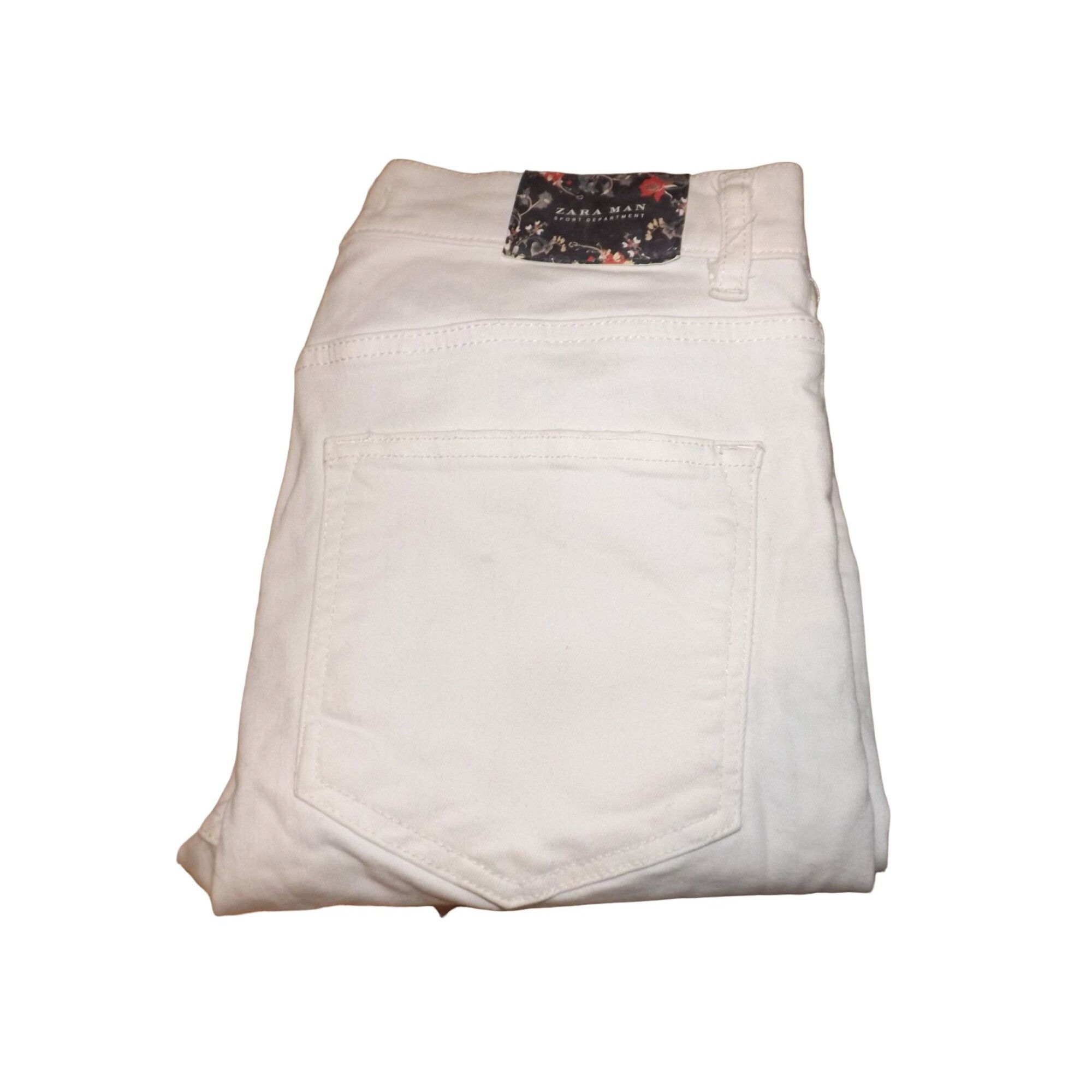 Zara Zara Man Jeans Sz 30 Sport Department White Floral Straight Size US 30 / EU 46 - 1 Thumbnail