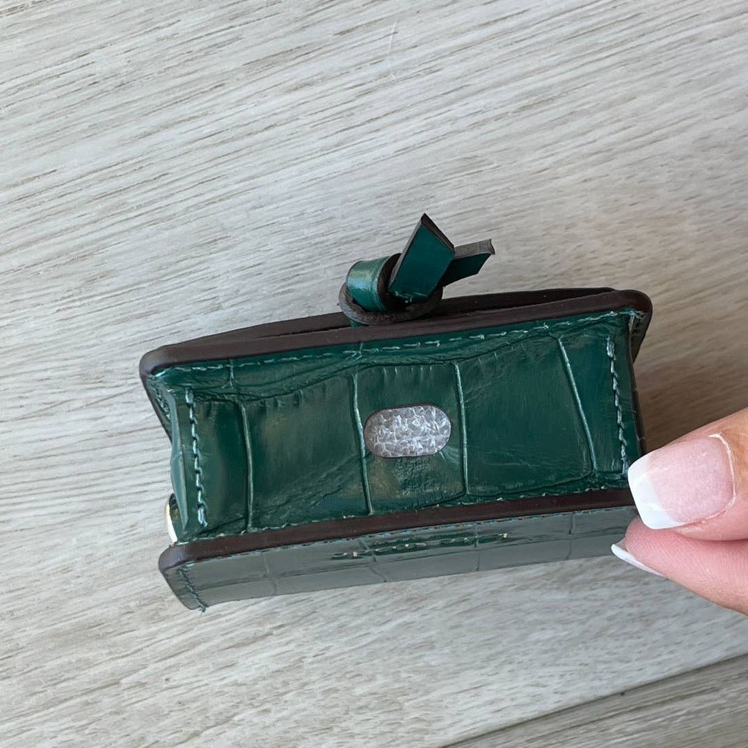Kate Spade Kate Spade knott croc embossed leather airpods pro case Size ONE SIZE - 7 Thumbnail