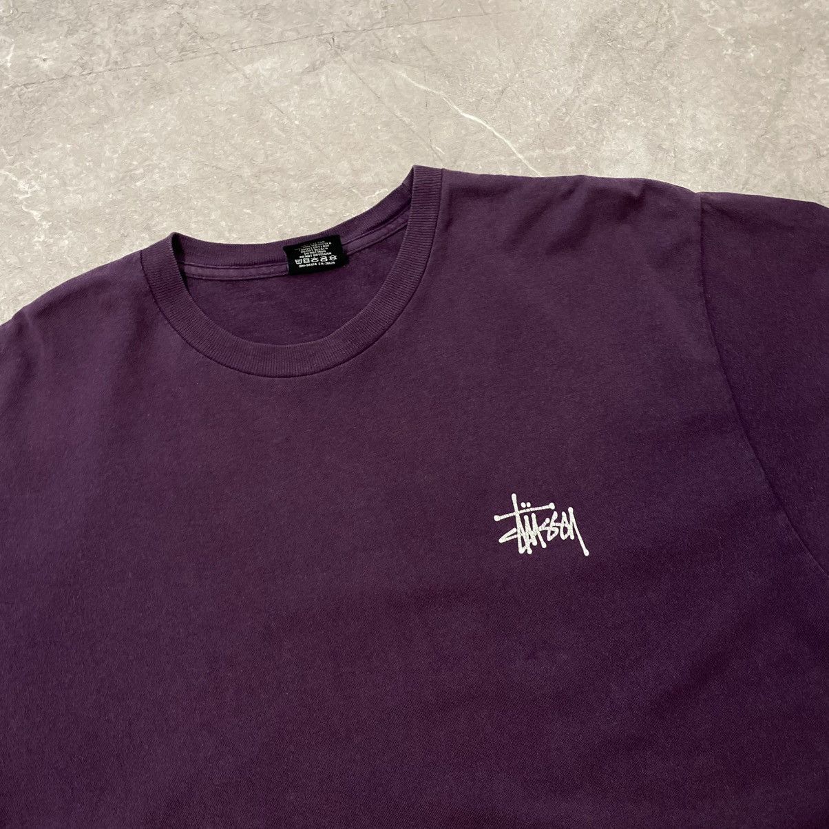Stussy VINTAGE STUSSY TEE BIG LOGO PURPLE STREETWEAR Size US L / EU 52-54 / 3 - 7 Thumbnail