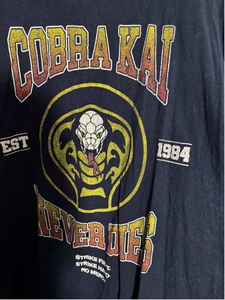 The Unbranded Brand Cobra Kai Karate Kid Tee Shirt Men's Size XXL Blue Size US XXL / EU 58 / 5 - 4 Thumbnail