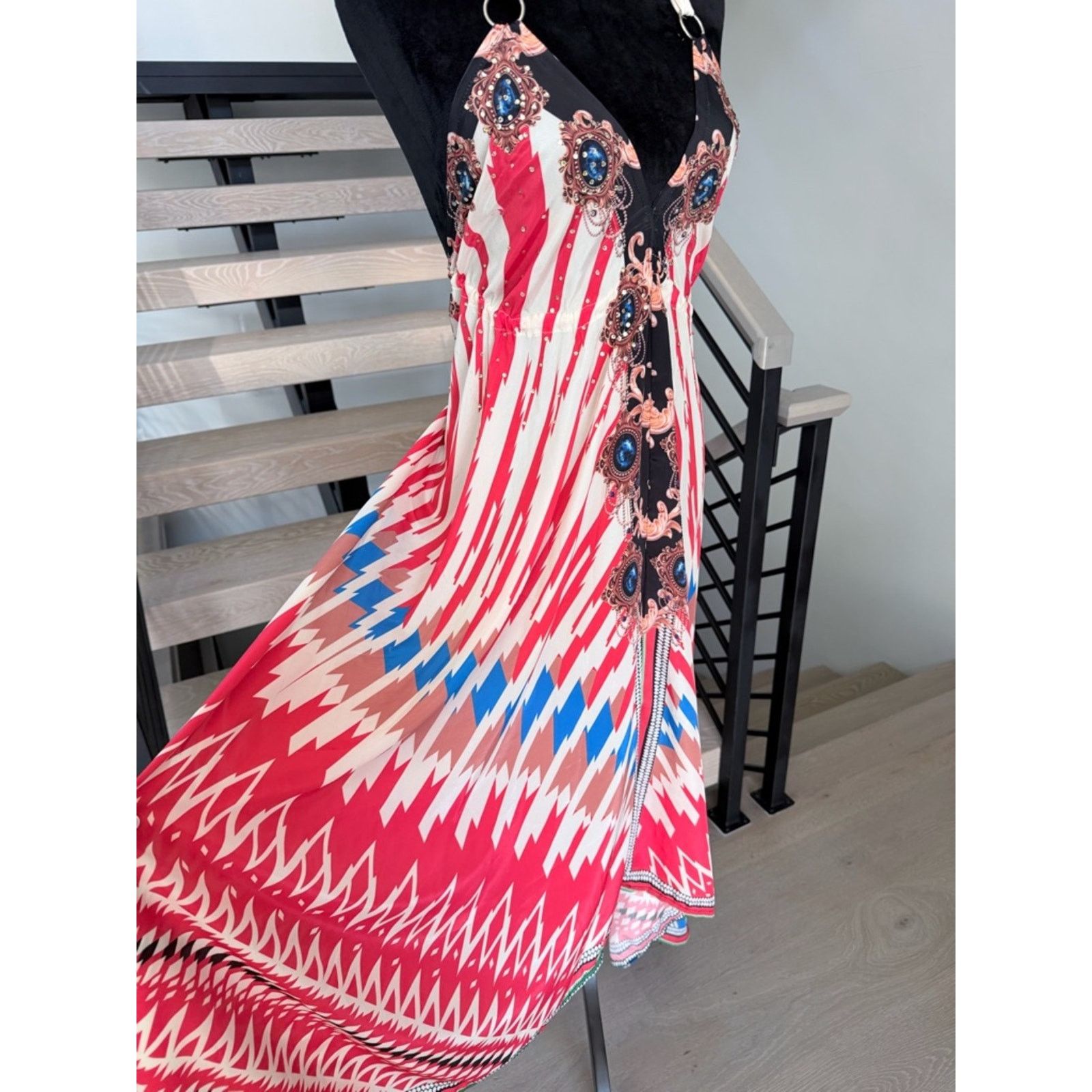 Other Red Bohemian Halter Maxi Dress size S Size S / US 4 / IT 40 - 9 Thumbnail