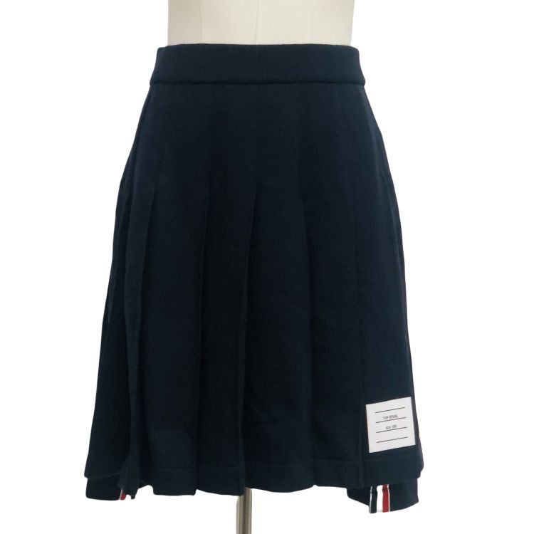 Thom Browne Thom Browne Cotton Pleated Mini Skirt Size 40 Size 27" / US 4 / IT 40 - 1 Thumbnail