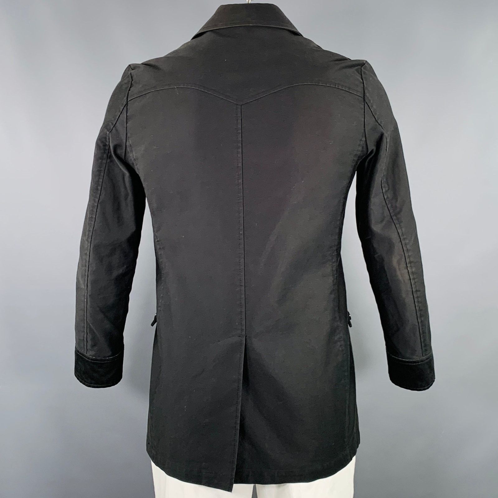 Takeo Kikuchi TAKEO KIKUCHI Size L Black Cotton Zip Up Coat Size US L / EU 52-54 / 3 - 3 Thumbnail