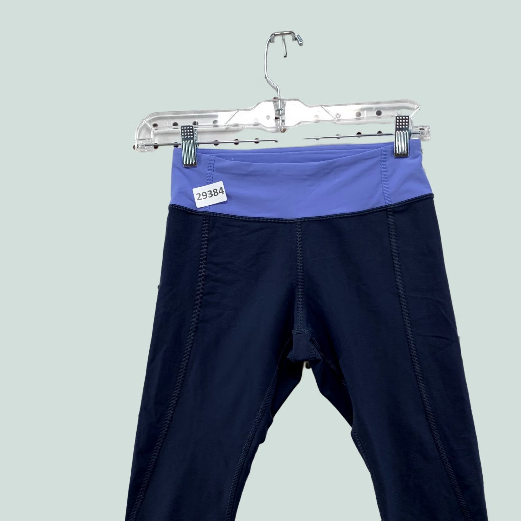 Lululemon Lululemon Leggings Womens Size 4 Fits 25X15 Blue Active Yoga Crop Zip Pockets Size 27" / US 4 / IT 40 - 1 Thumbnail