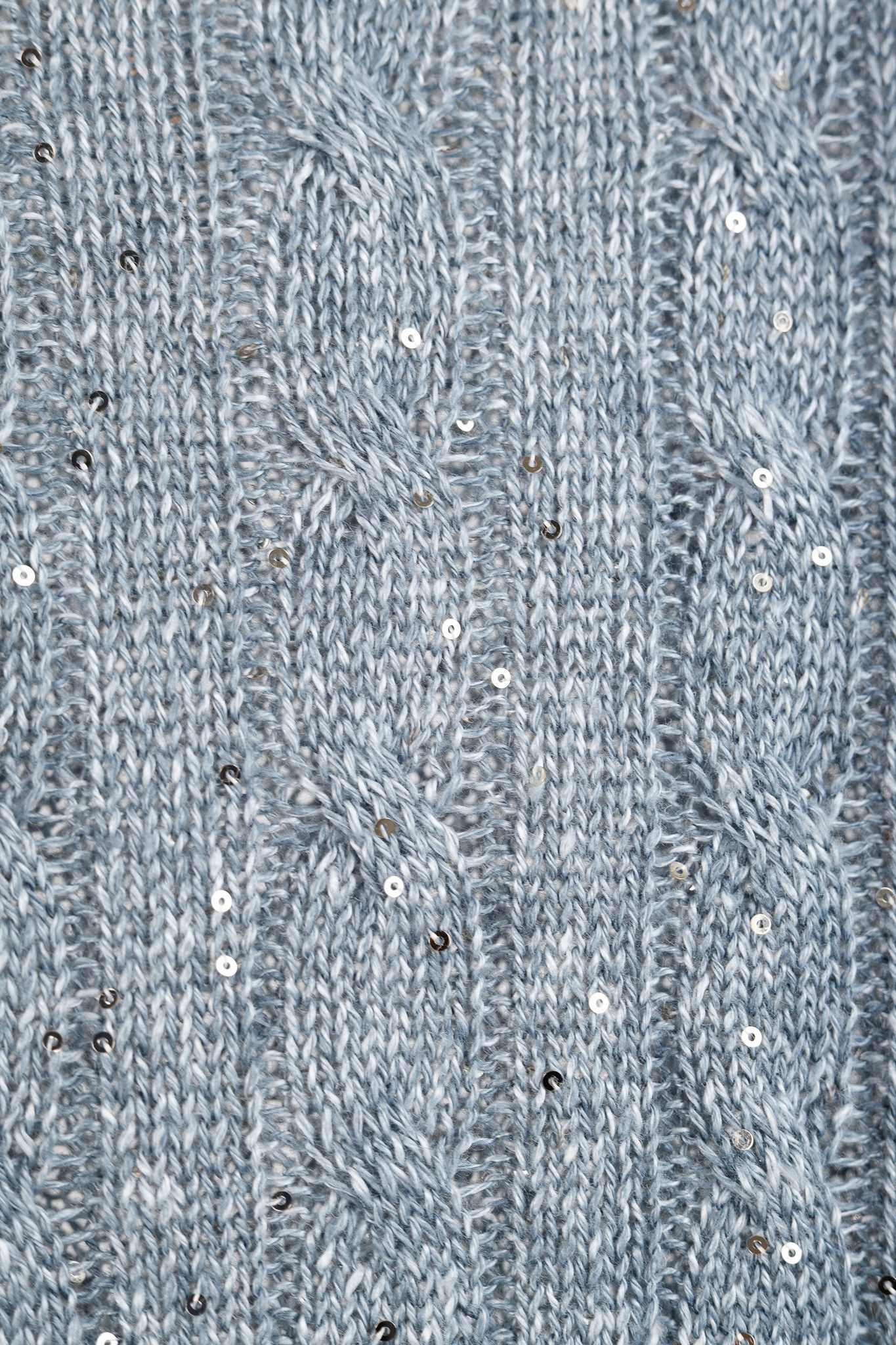 Brunello Cucinelli Brunello Cucinelli SS/23 Linen-Blend Sequin Knit Vest Size M / US 6-8 / IT 42-44 - 6 Thumbnail