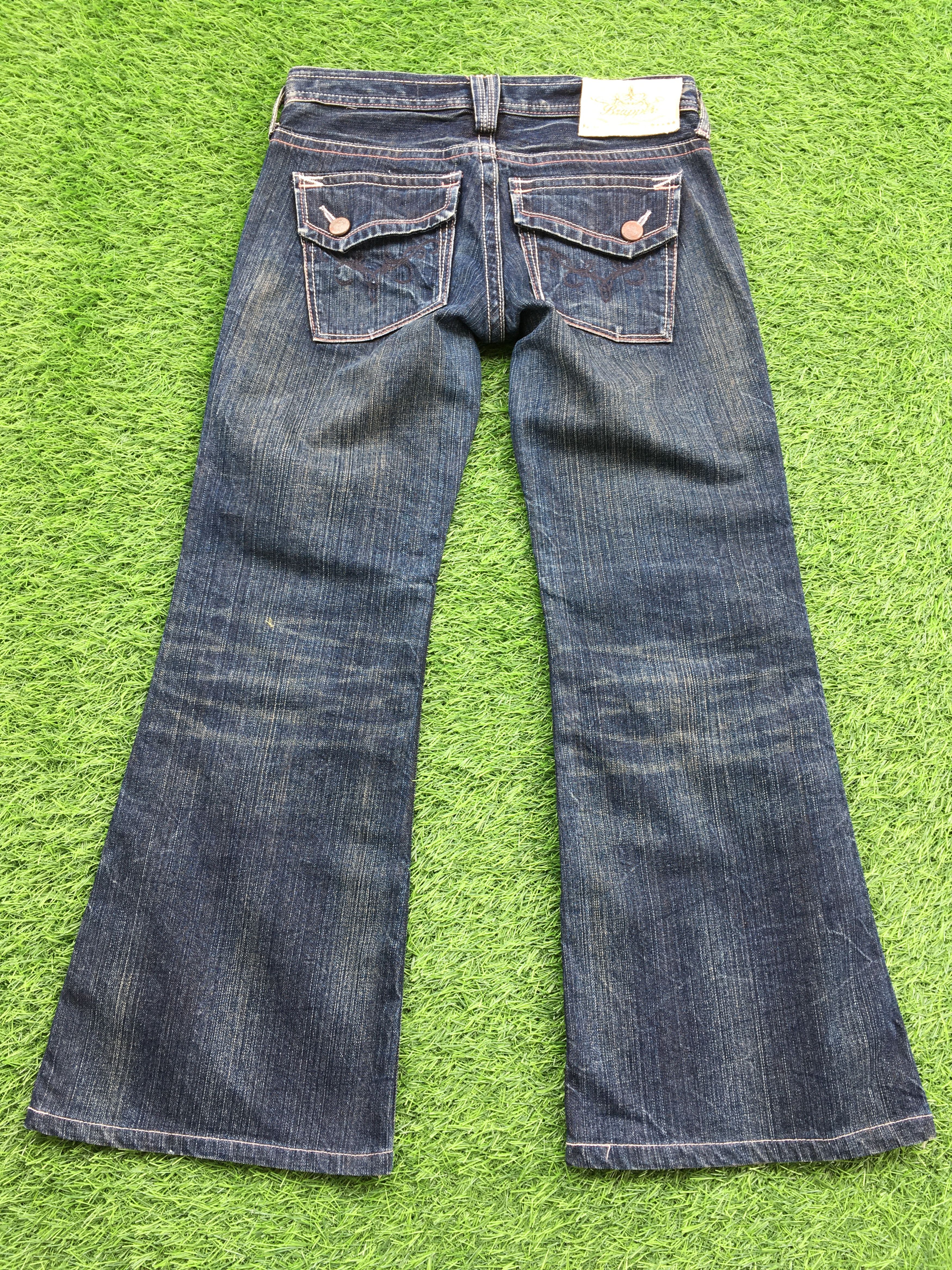 Japanese Brand Japan Low Rise Kick Flare Bootcut Jeans D-1225 Size 27" / US 4 / IT 40 - 2 Thumbnail