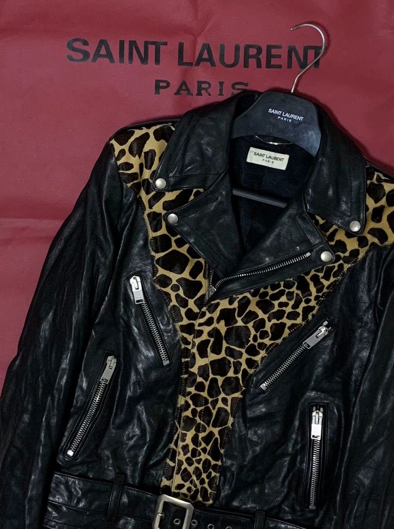 Yves Saint Laurent saint Laurent 14fw runway leopard print horse fur jacket 25 Size US M / EU 48-50 / 2 - 6 Thumbnail