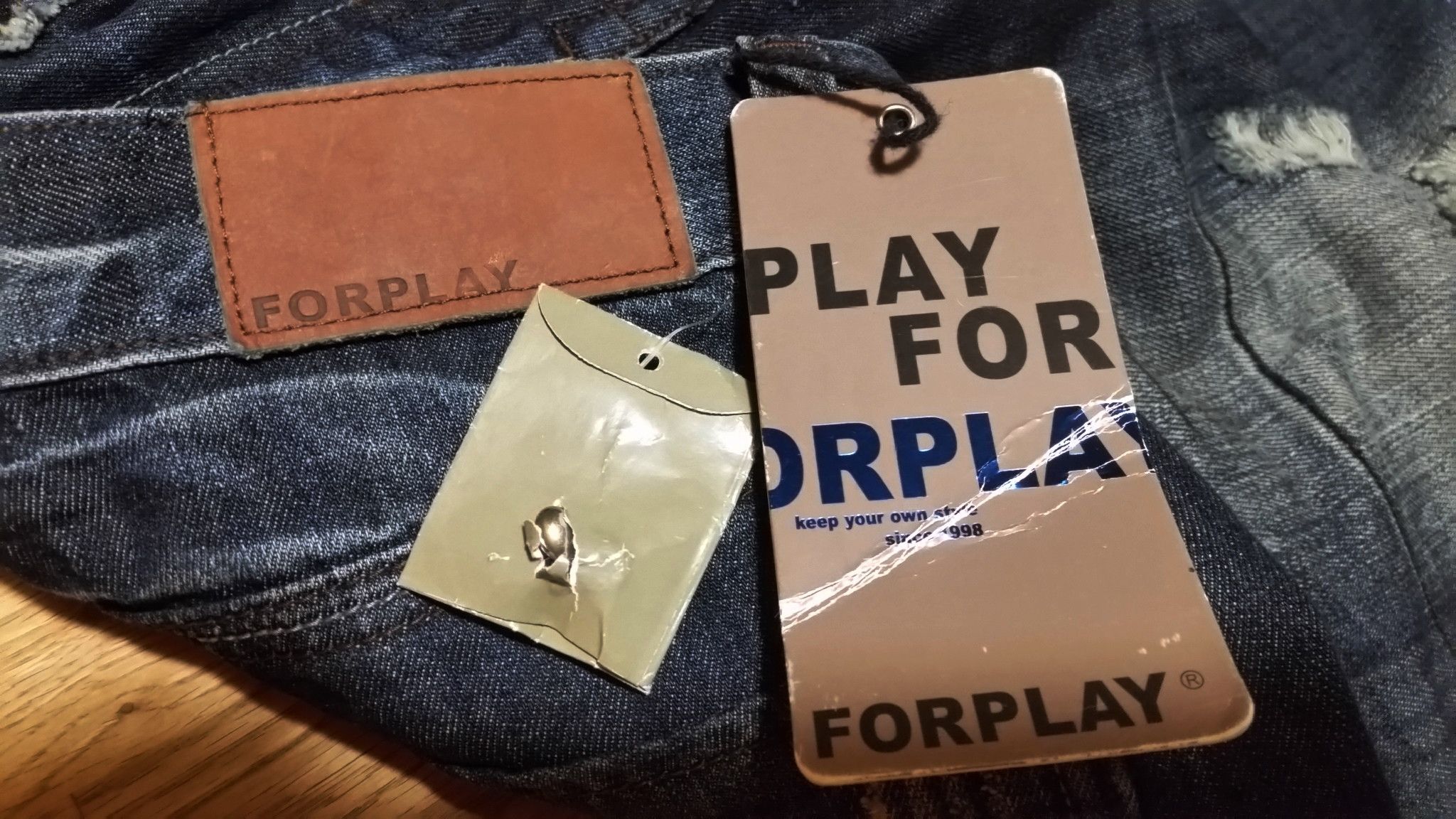 Evisu × If Six Was Nine 💥Insane 90s Distressed ForPlay Mudwash Ripped W34 L34 w32 Size US 34 / EU 50 - 2 Thumbnail