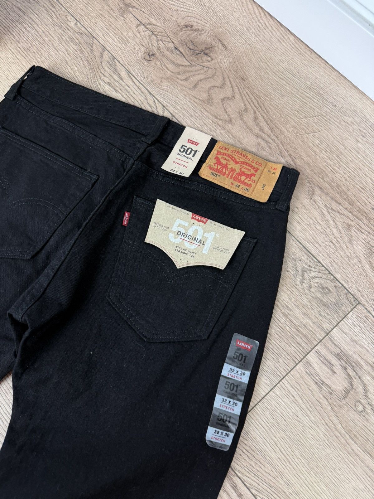 Levi's Vintage Levi’s 501 Black Denim Jeans 32x30 Size US 32 / EU 48 - 4 Thumbnail