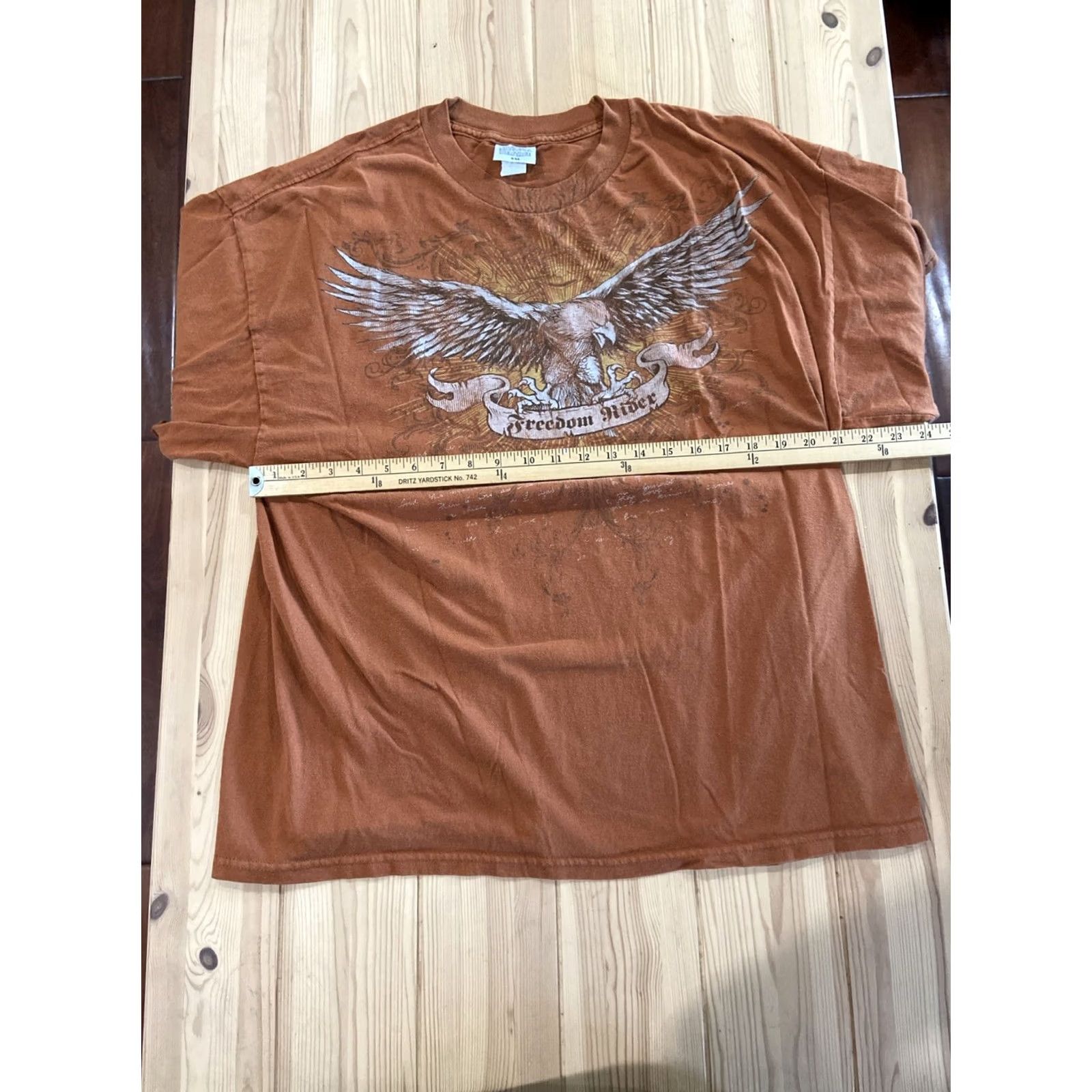 Harley Davidson National Heritage Harley-Davidson Mens T-Shirt 2XL Crew Neck Short Sleeve Eagle Orange 90s Y2K Skull Motorcycle Logo Vintage: No Size US XXL / EU 58 / 5 - 6 Thumbnail