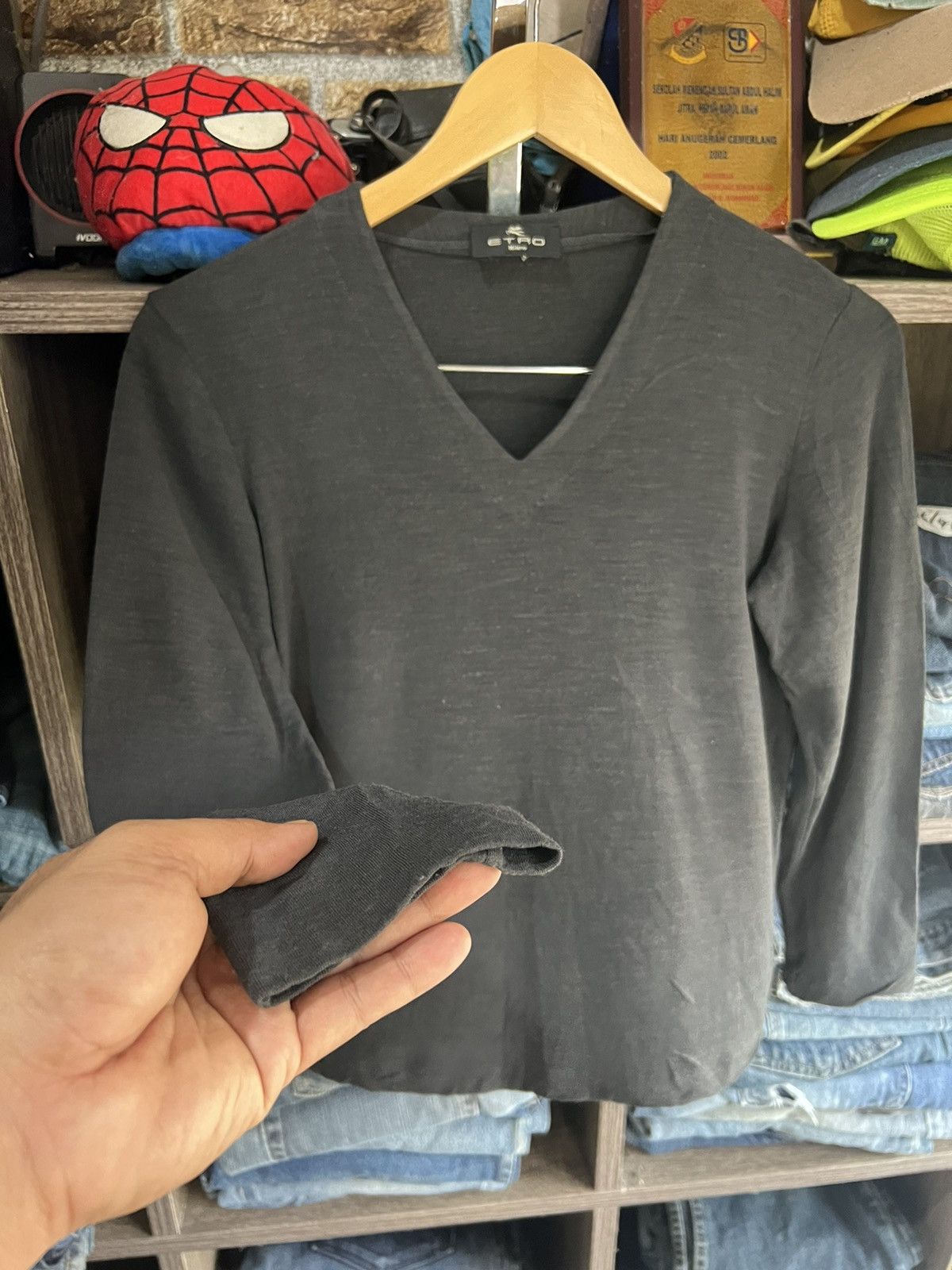 Etro 🔥Made in Italy Etro Milano Cropped V Neck Long Sleeves Size US S / EU 44-46 / 1 - 9 Thumbnail