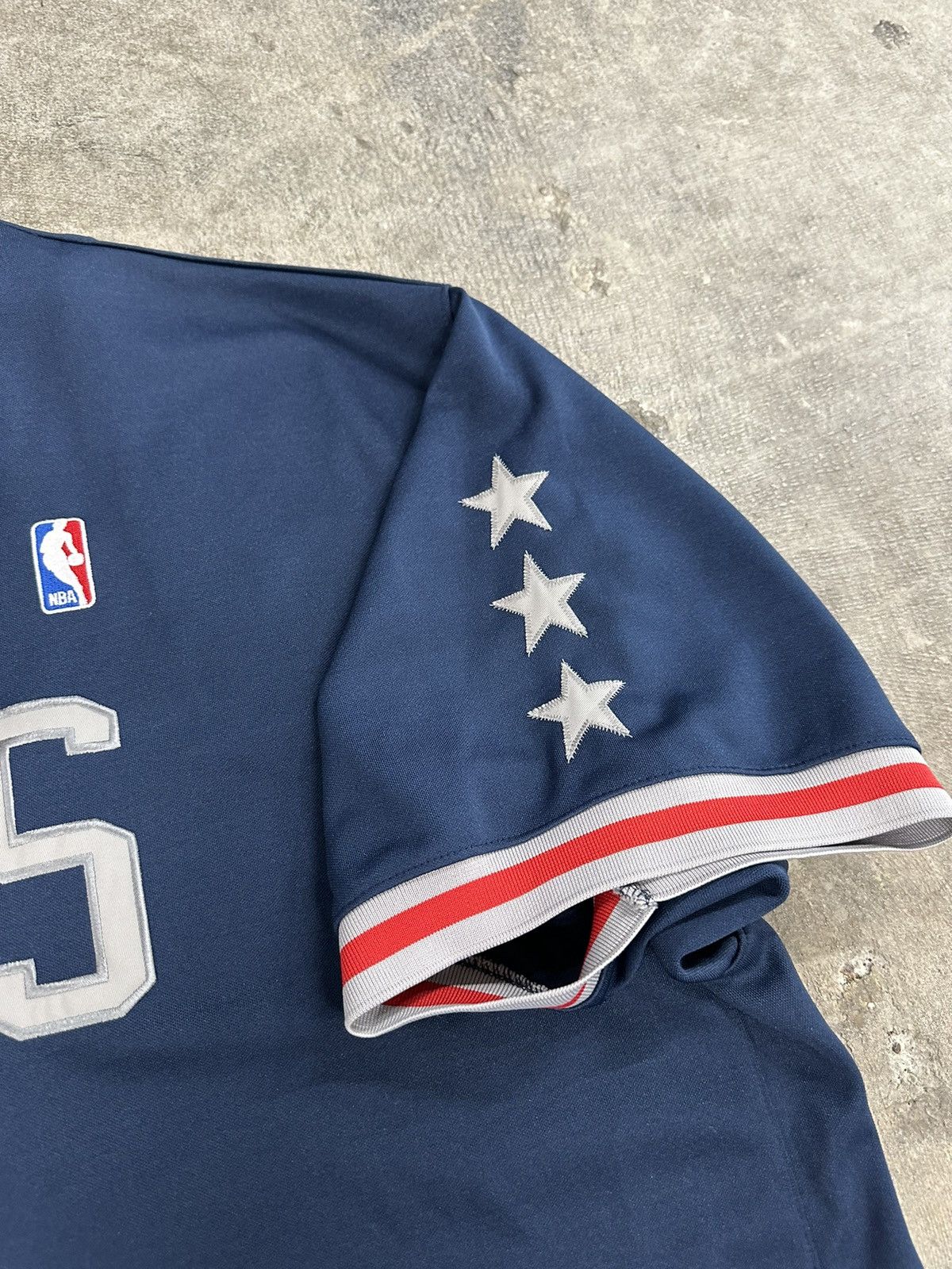 NBA × Nike × Vintage Vintage 90s Nike New Jersey Nets Warm Up Basketball Jersey Size US XXL / EU 58 / 5 - 5 Thumbnail