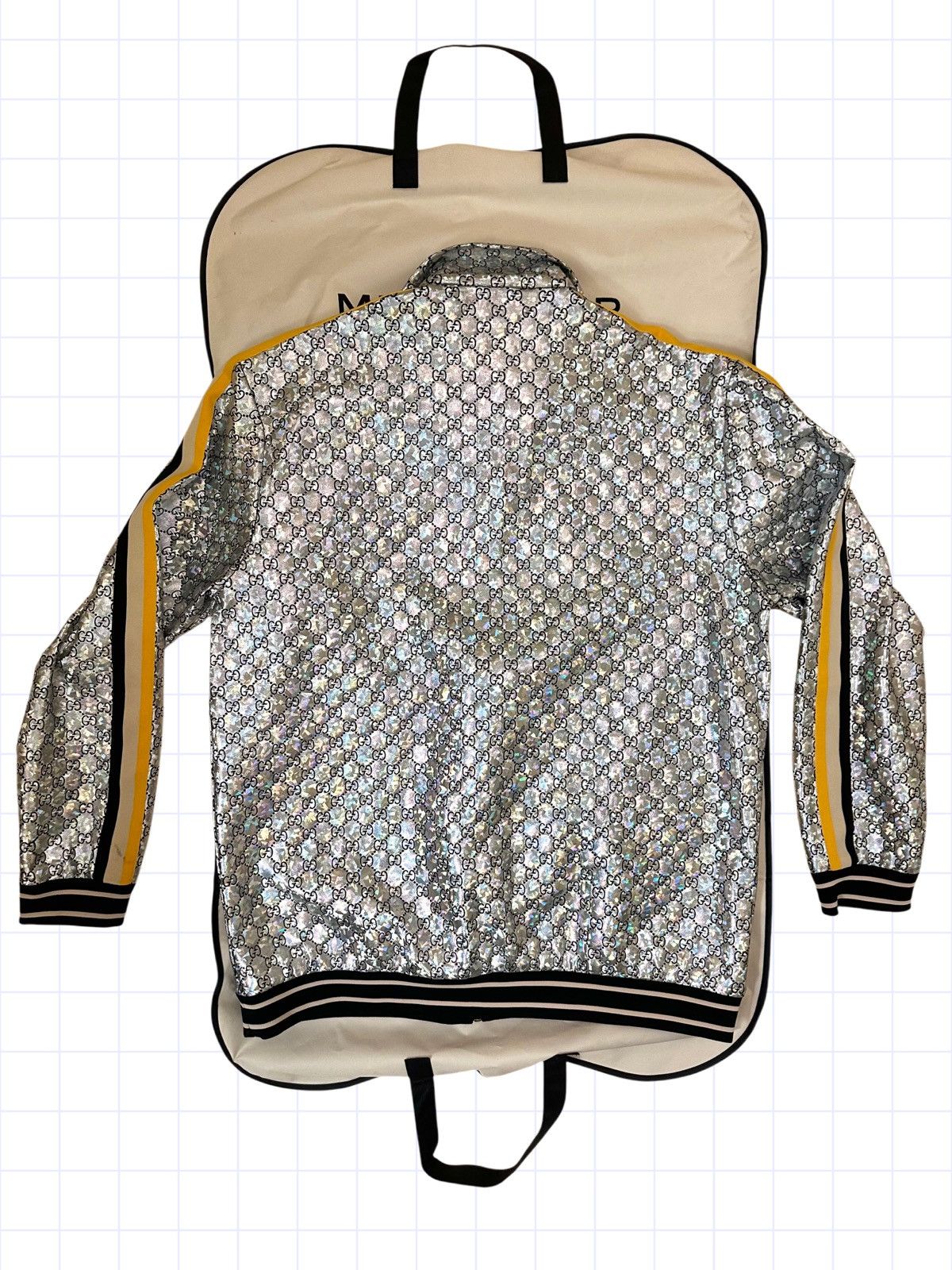 Gucci Gucci Holographic Monogram Track Jacket XL Size US XL / EU 56 / 4 - 5 Thumbnail