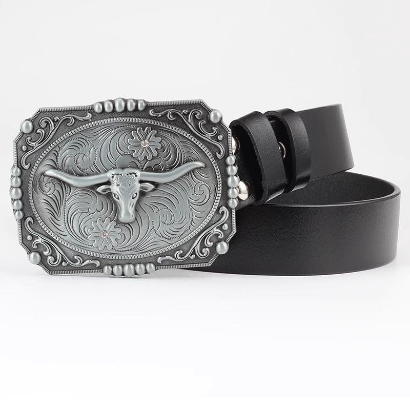 Designer Modern Vintage Belt Riveted Belts Menswear Accessories Size ONE SIZE - 6 Thumbnail
