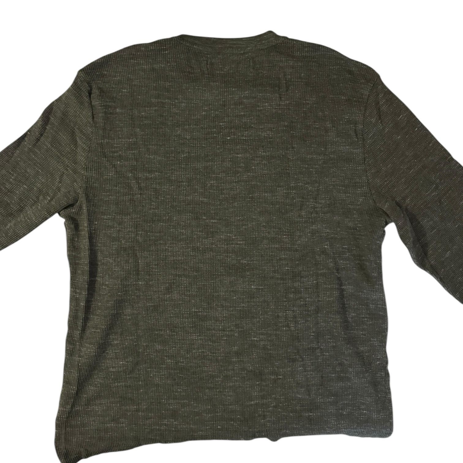Calvin Klein Calvin Klein Jeans Olive Green Waffle Fabric Henley Size XL Size US XL / EU 56 / 4 - 5 Thumbnail