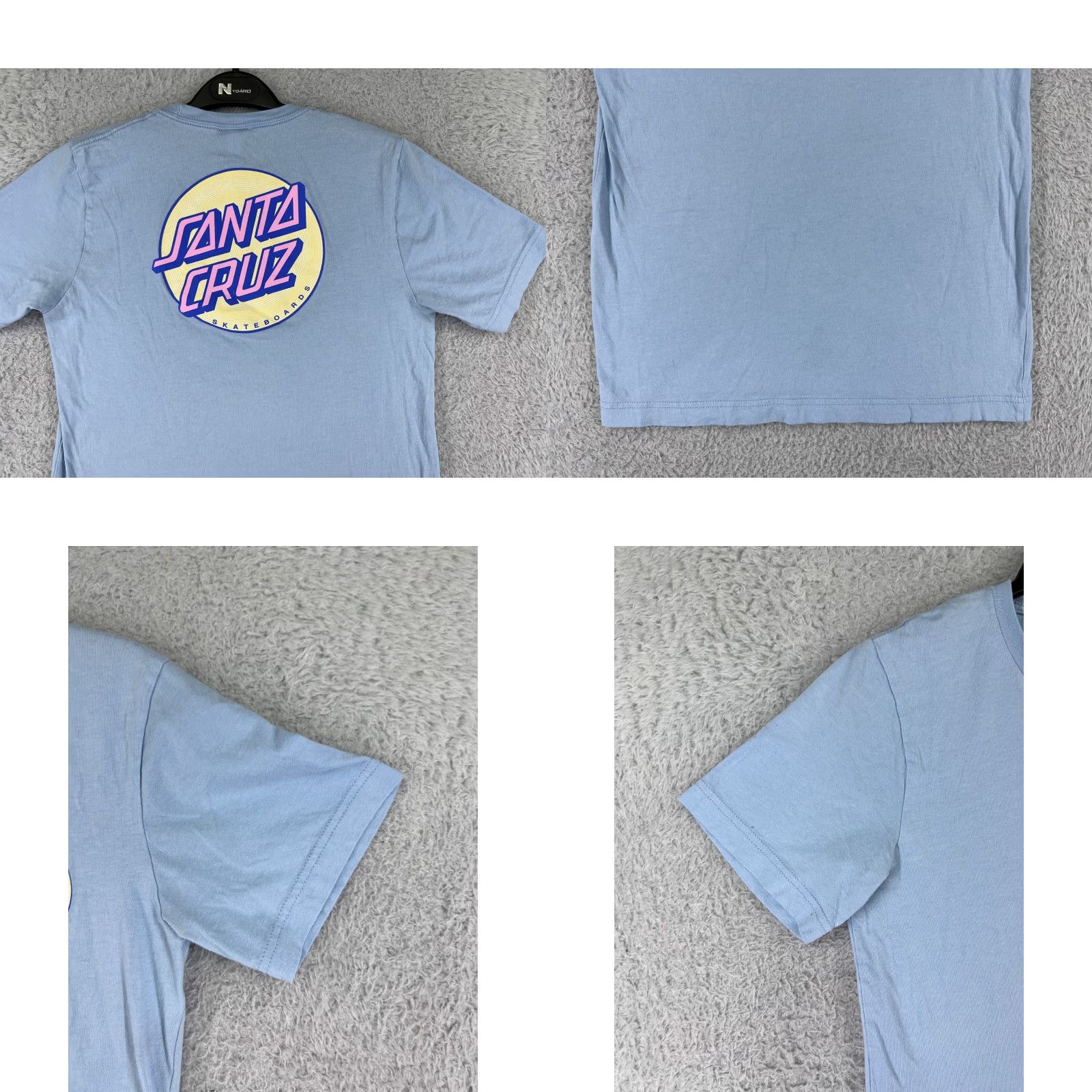 Vintage Santa Cruz Shirt Mens Small Blue Short Sleeve Crew Neck Logo Skate 90s California Mens TS Shirt Size US S / EU 44-46 / 1 - 8 Thumbnail