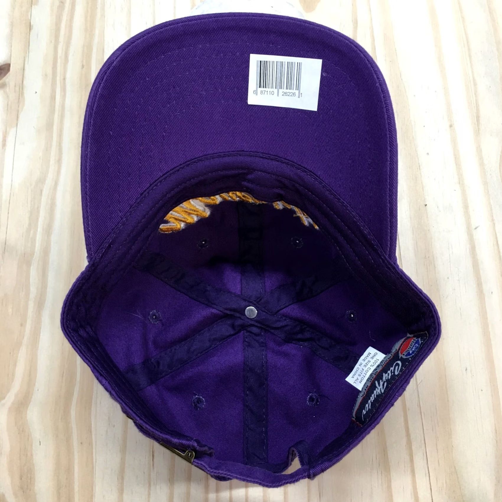Hunter City Hunter Hat Mens One Size Purple Mavericks Baseball Cap Gold Cotton Team Logo Size ONE SIZE - 7 Thumbnail