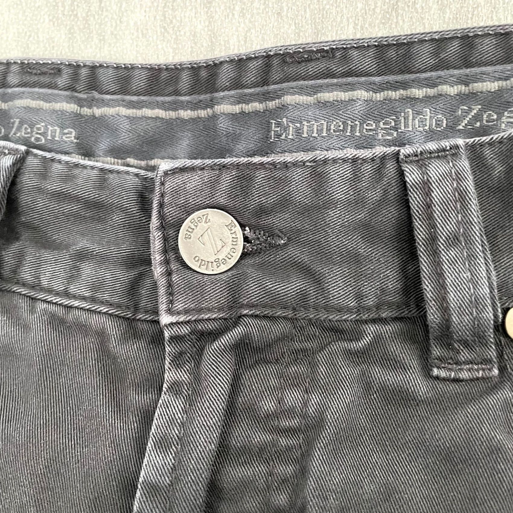 Ermenegildo Zegna Ermenegildo Zegna Jeans Adult 32 Black Denim 5-Pocket Logo Zipper Zegna City Mens Size US 32 / EU 48 - 5 Thumbnail