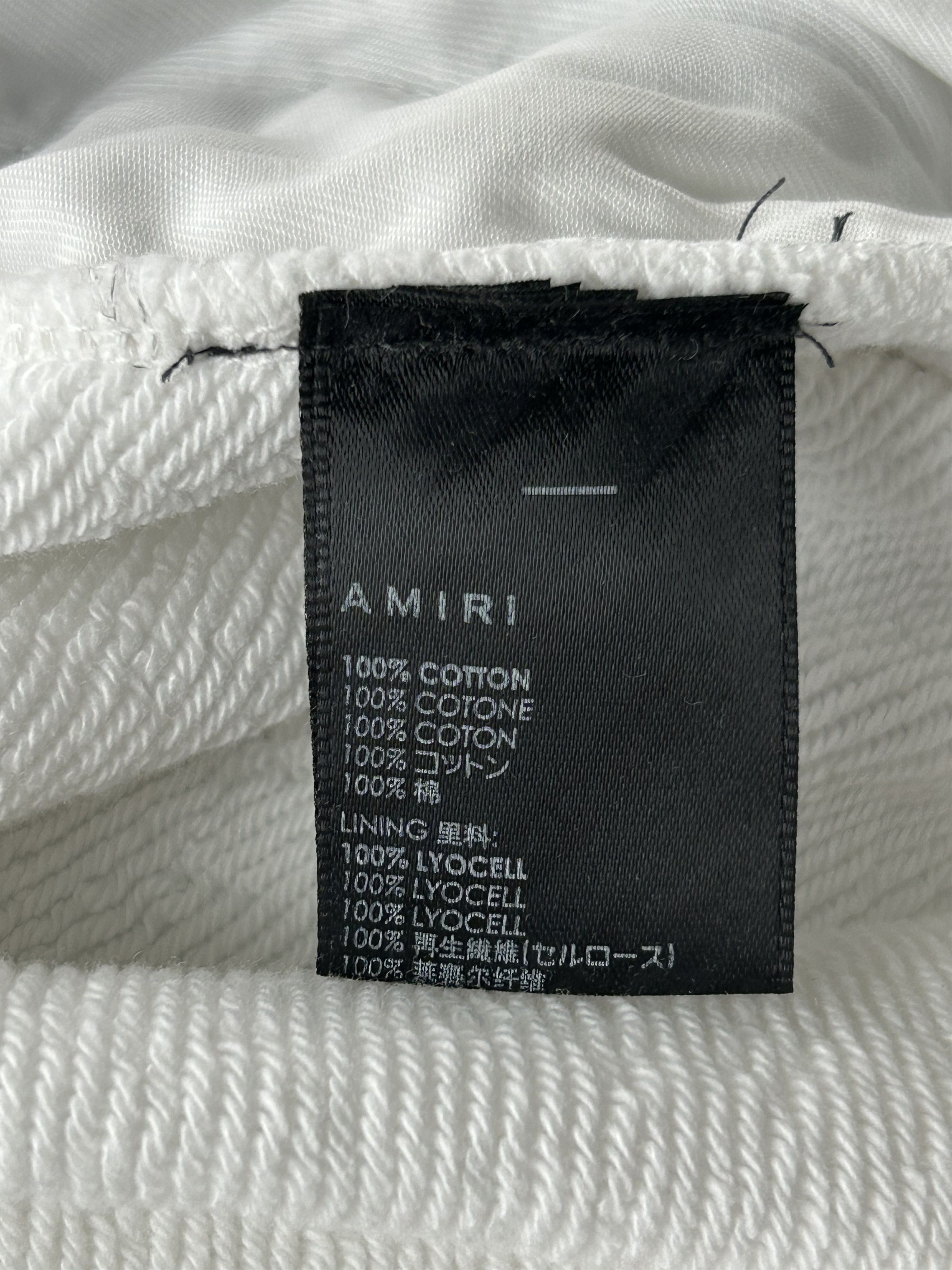 Amiri Amiri White & Blue MA Bar Logo Shorts Size US 40 / EU 56 - 4 Thumbnail