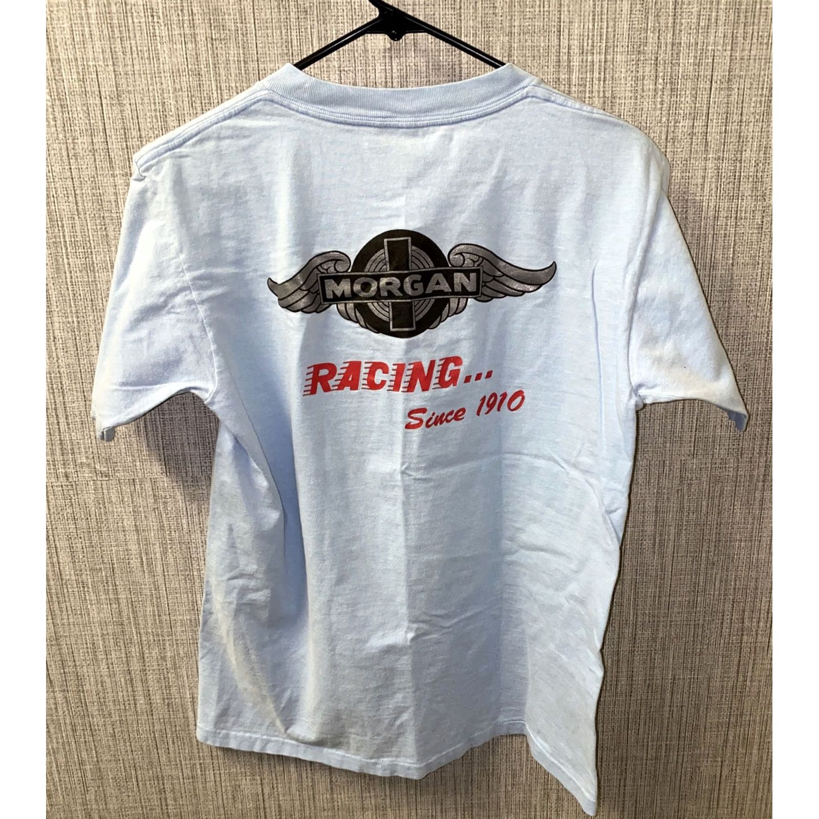 Vintage VINTAGE Oneita Power-T Mens Blue Short Sleeve Graphic T-Shirt L 20 In Armpit Shirt Mens Blue Graphic T-Shirt Size US L / EU 52-54 / 3 - 3 Thumbnail