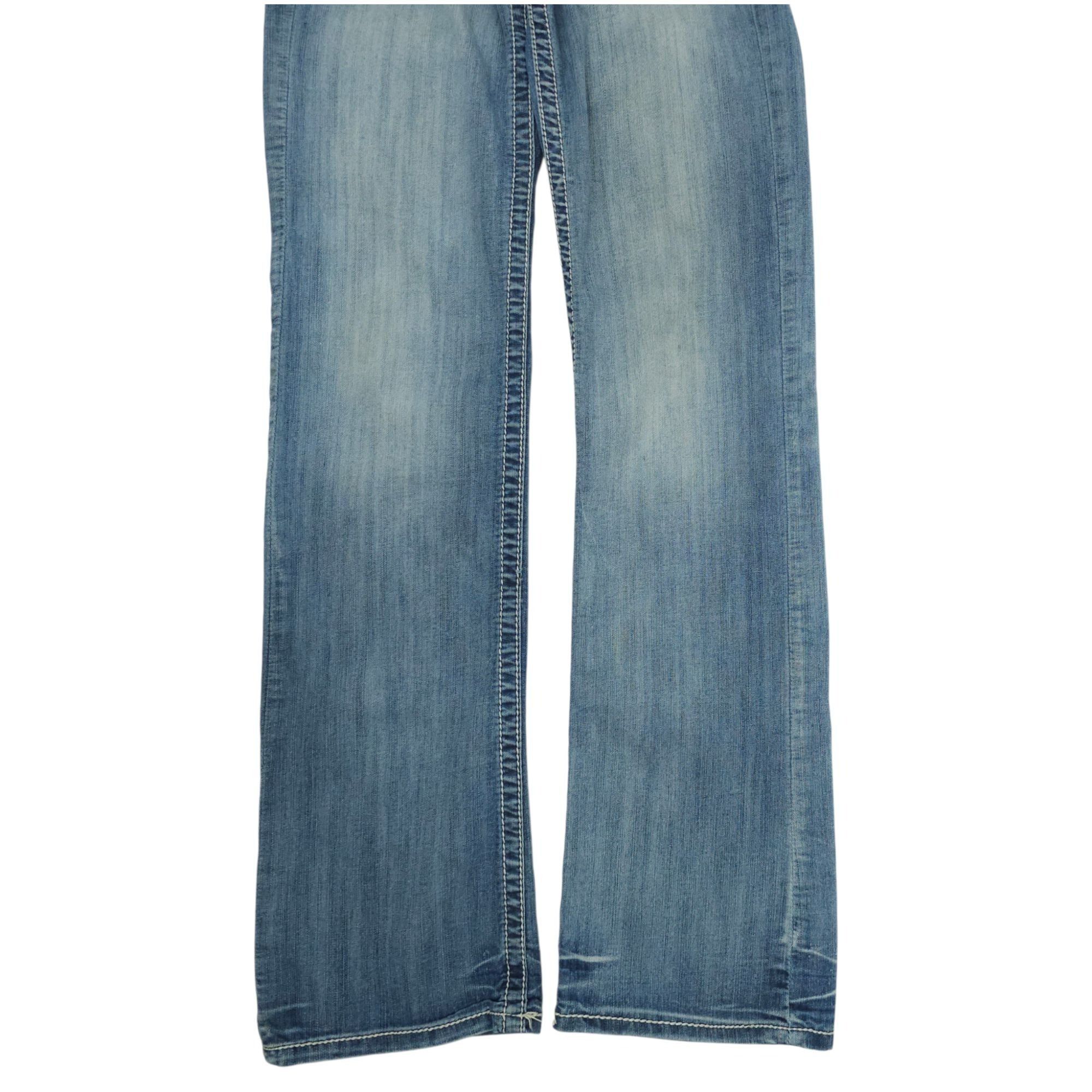BKE BKE Carter Straight Leg Jeans Size 29XL Distressed Whiskered Size US 29 - 11 Thumbnail