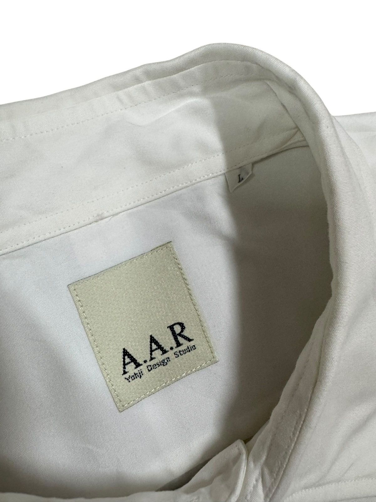 Vintage × Yohji Yamamoto Vtg🔥A.A.R Yohji Yamamoto Casual Button Ups White Shirt Size US L / EU 52-54 / 3 - 7 Thumbnail