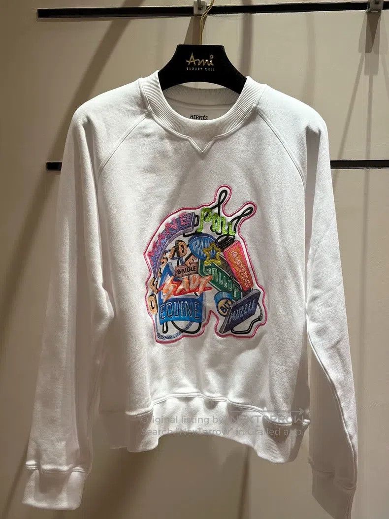Hermes Hermes Turtleneck Sweatshirt White Size S / US 4 / IT 40 - 1 Thumbnail