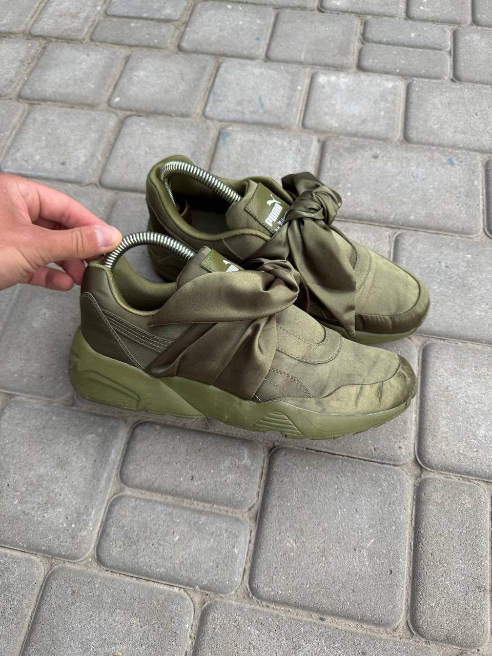 Fenty Puma x Rihanna Fenty Bow Sneakers Olive Branch Green Size5.5 Size US 8.5 / IT 38.5 - 5 Thumbnail