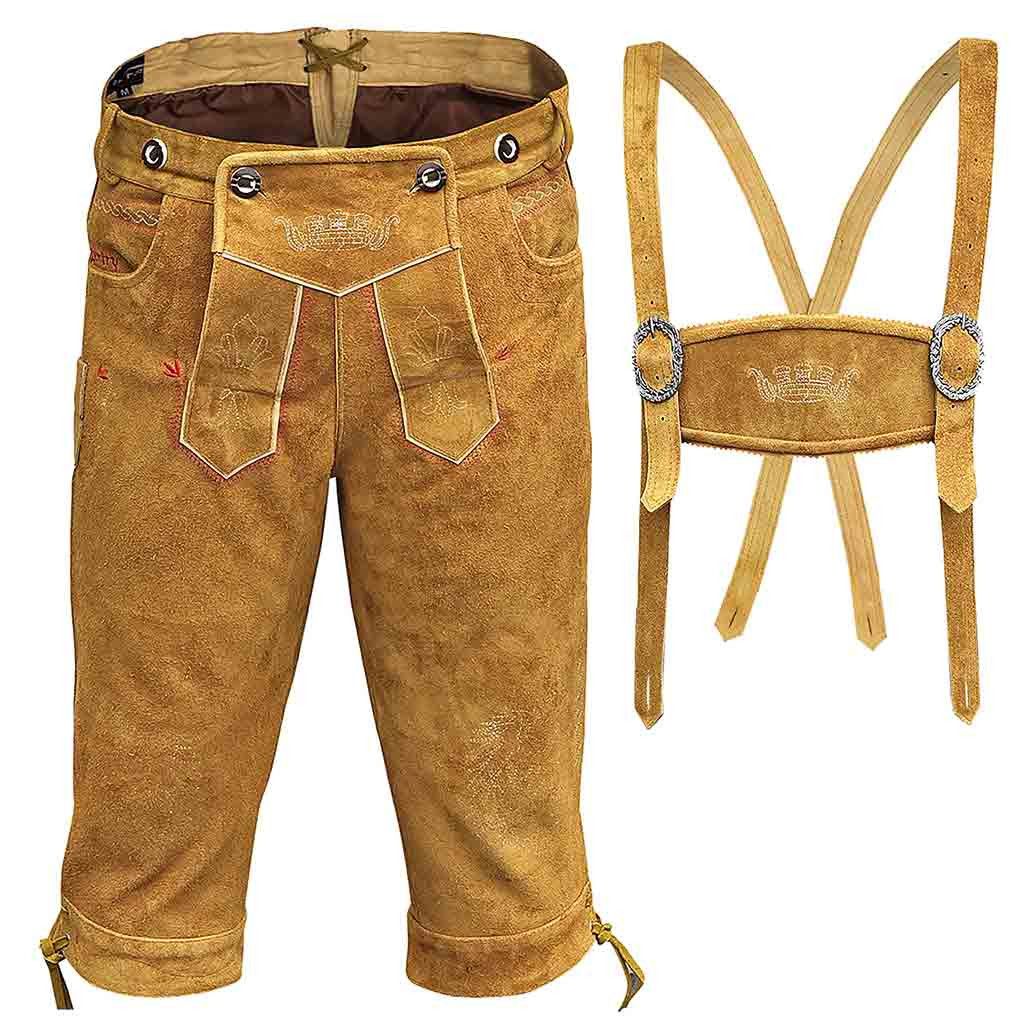 Other Men's Suede Kniebundhosen Zimmer Golden Brown Size US 32 / EU 48 - 4 Thumbnail