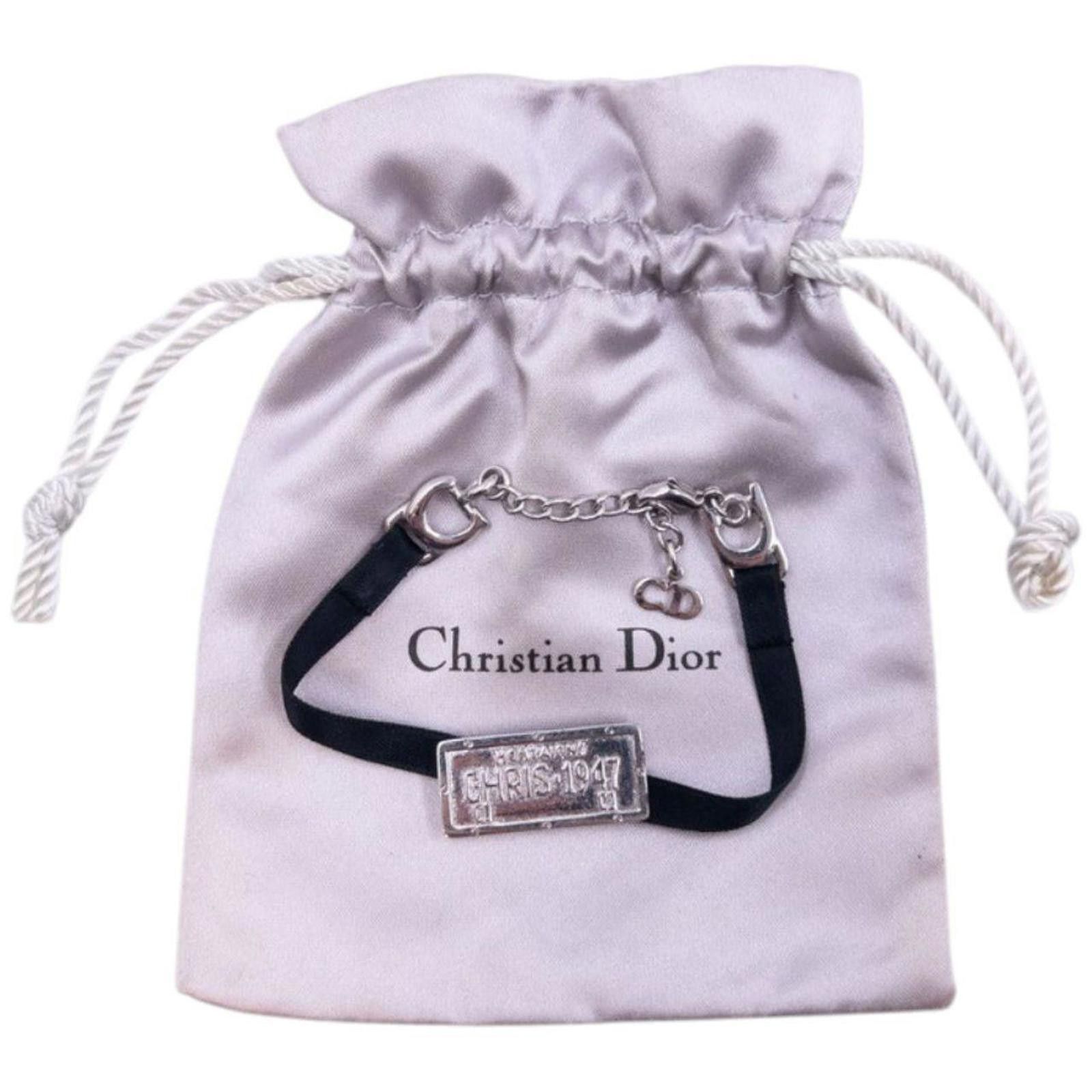 Dior Vintage Dior Licence Plate Ribbon Bracelet Size ONE SIZE - 5 Thumbnail