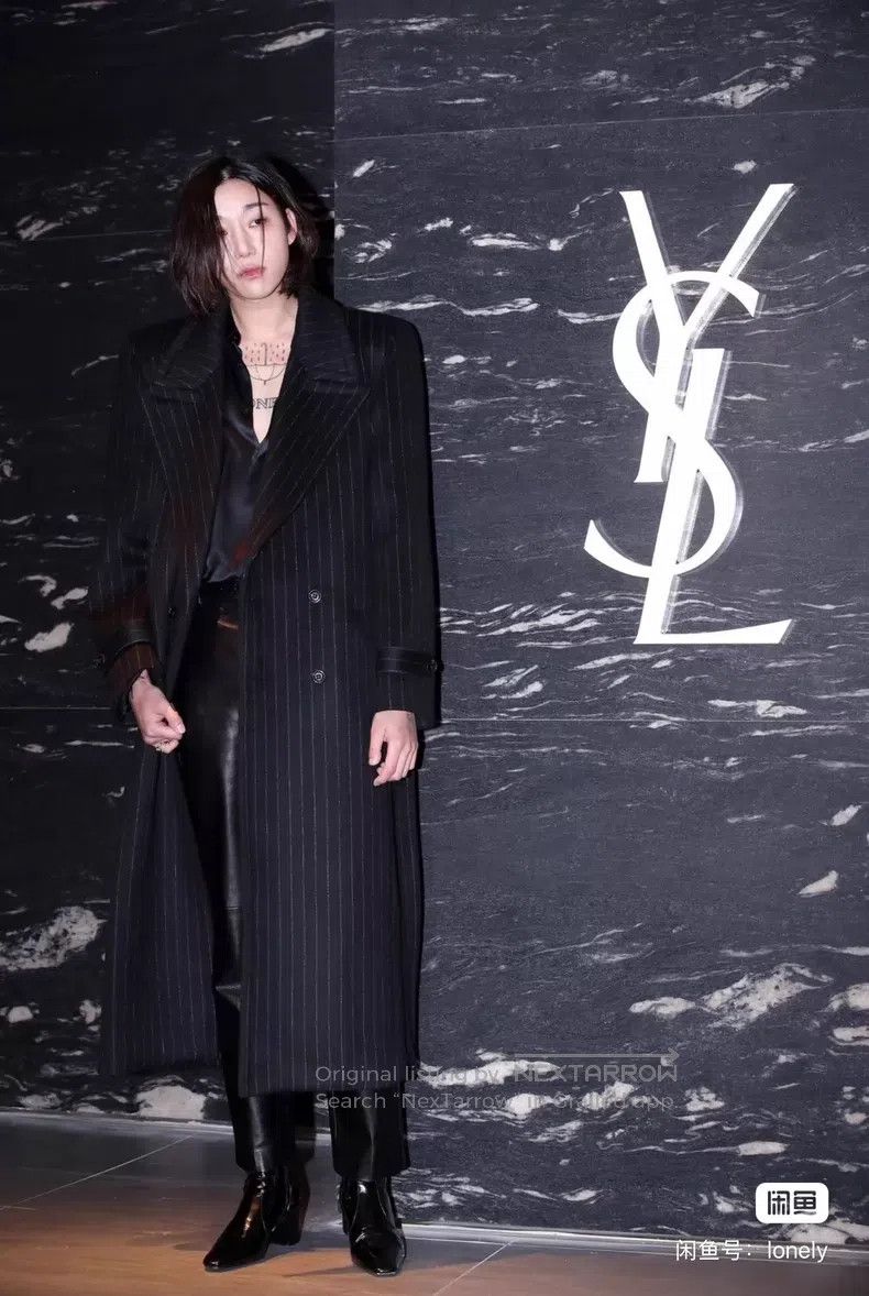 Saint Laurent Paris Saint Laurent Paris size 37 Satin Mulberry Silk Black Samu Size US S / EU 44-46 / 1 - 8 Thumbnail