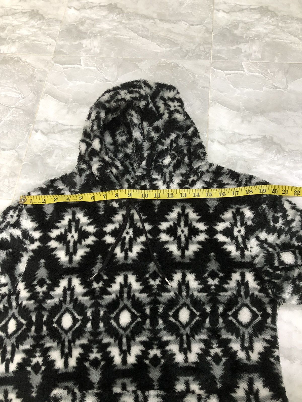 Japanese Brand Rill Fox Japan Fuzzy Tribal Fleece Hoodie Size US M / EU 48-50 / 2 - 16 Thumbnail