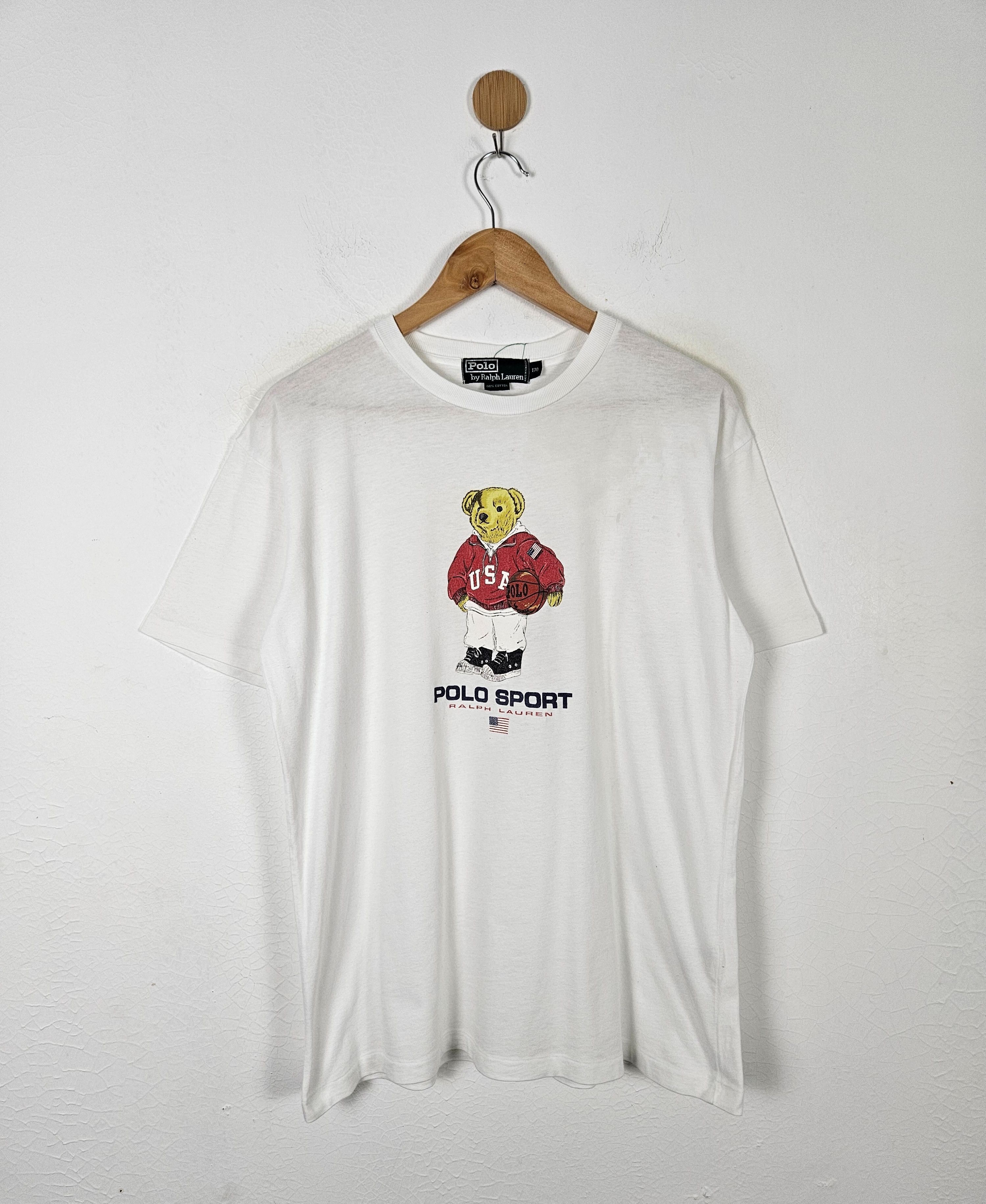 Polo Ralph Lauren Polo Ralph Lauren Sport Bear 90s RL shirt Size US S / EU 44-46 / 1 - 1 Thumbnail