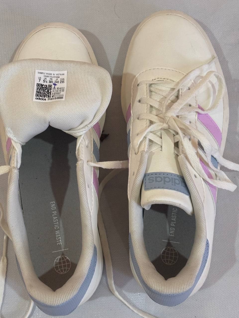 Adidas Adidas Court women's casual platform sneakers US-7;UK-5,5 Size US 7 / IT 37 - 2 Thumbnail