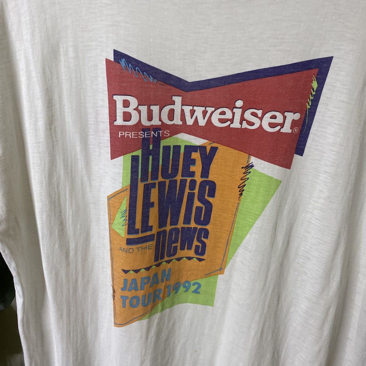 Band Tees Vintage 1992 Huey Lewis And The News Japan Tour T Shirt Size US L / EU 52-54 / 3 - 2 Thumbnail